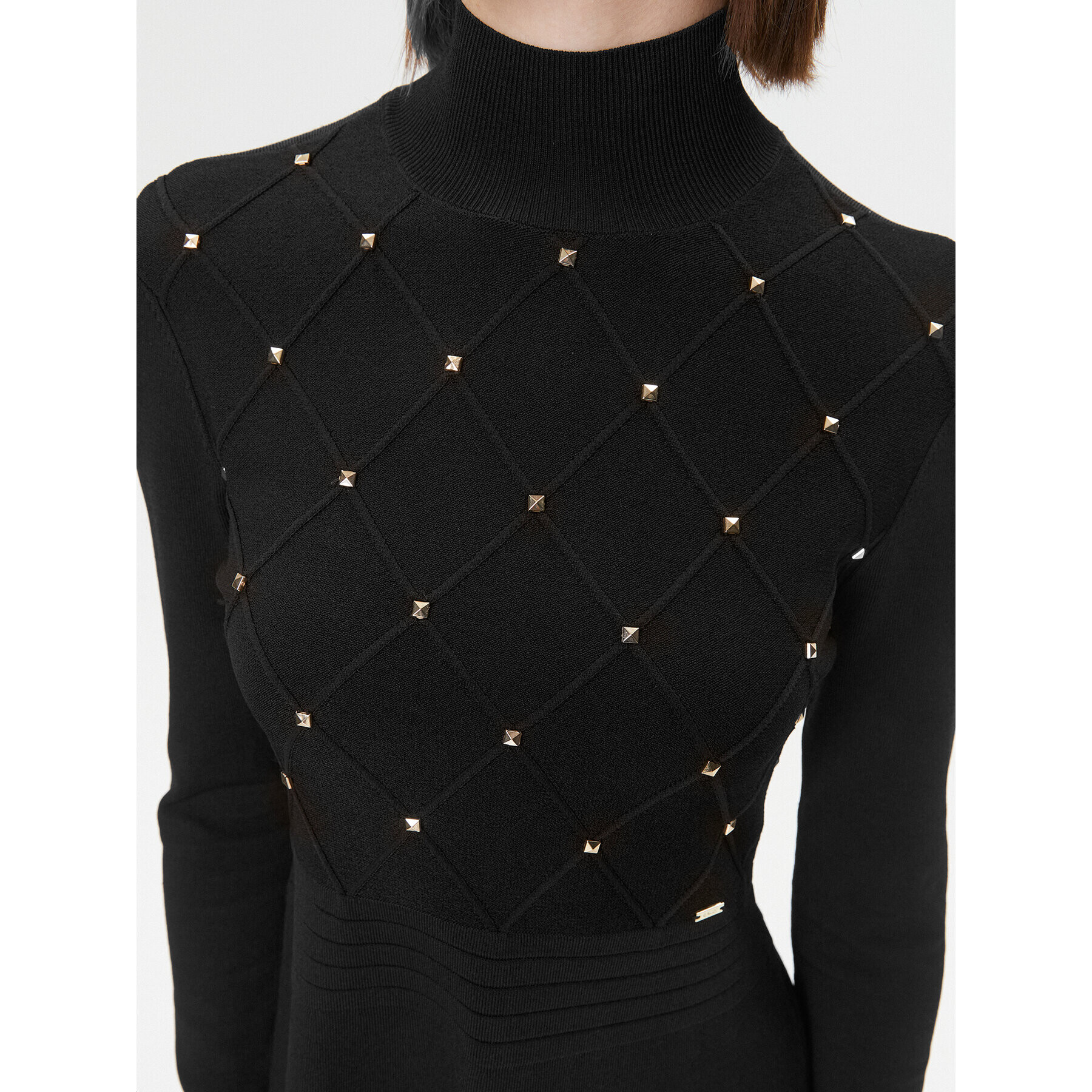 Gaudi Плетена рокля 321FD13003 Черен Regular Fit - Pepit.bg
