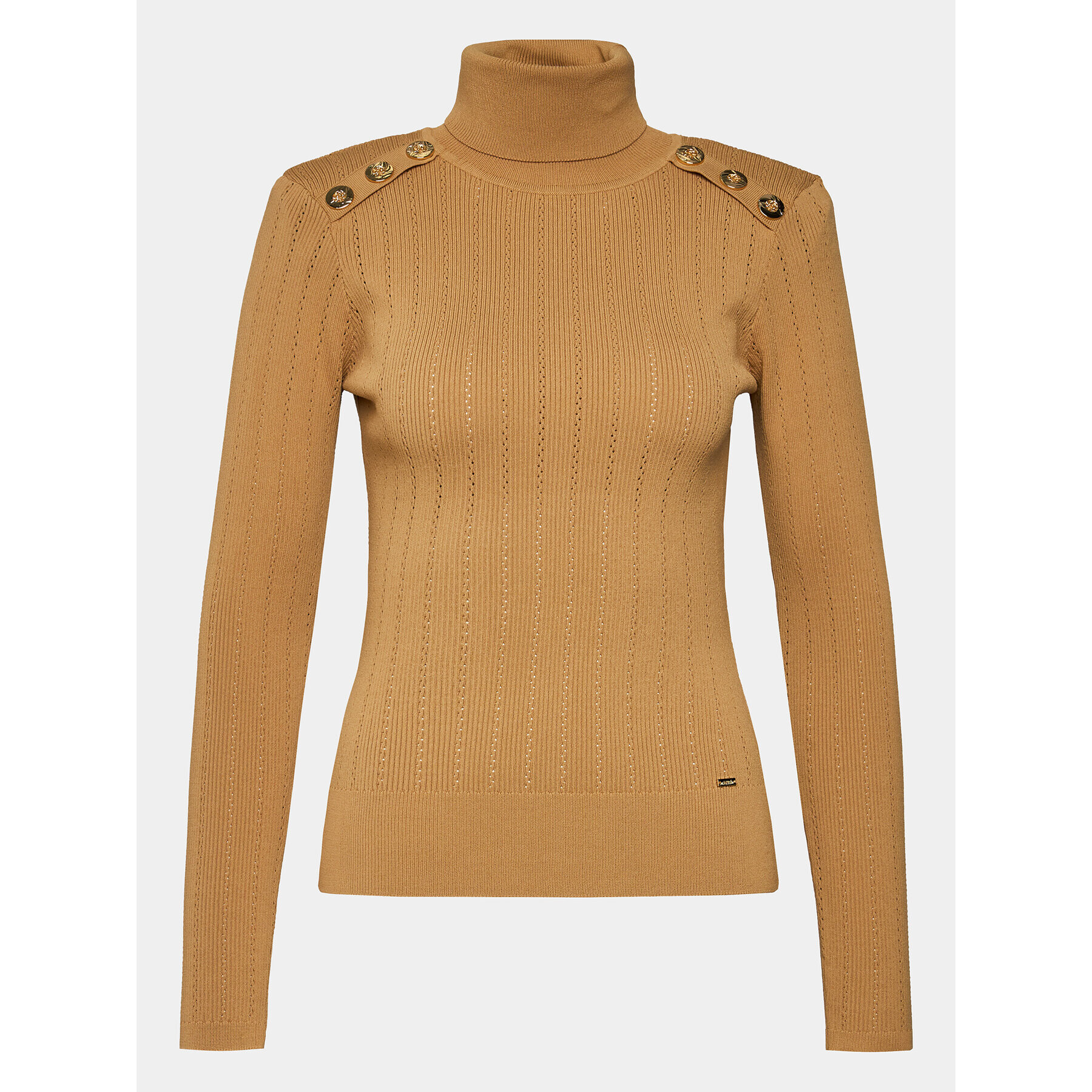 Gaudi Поло 321FD53001 Кафяв Regular Fit - Pepit.bg