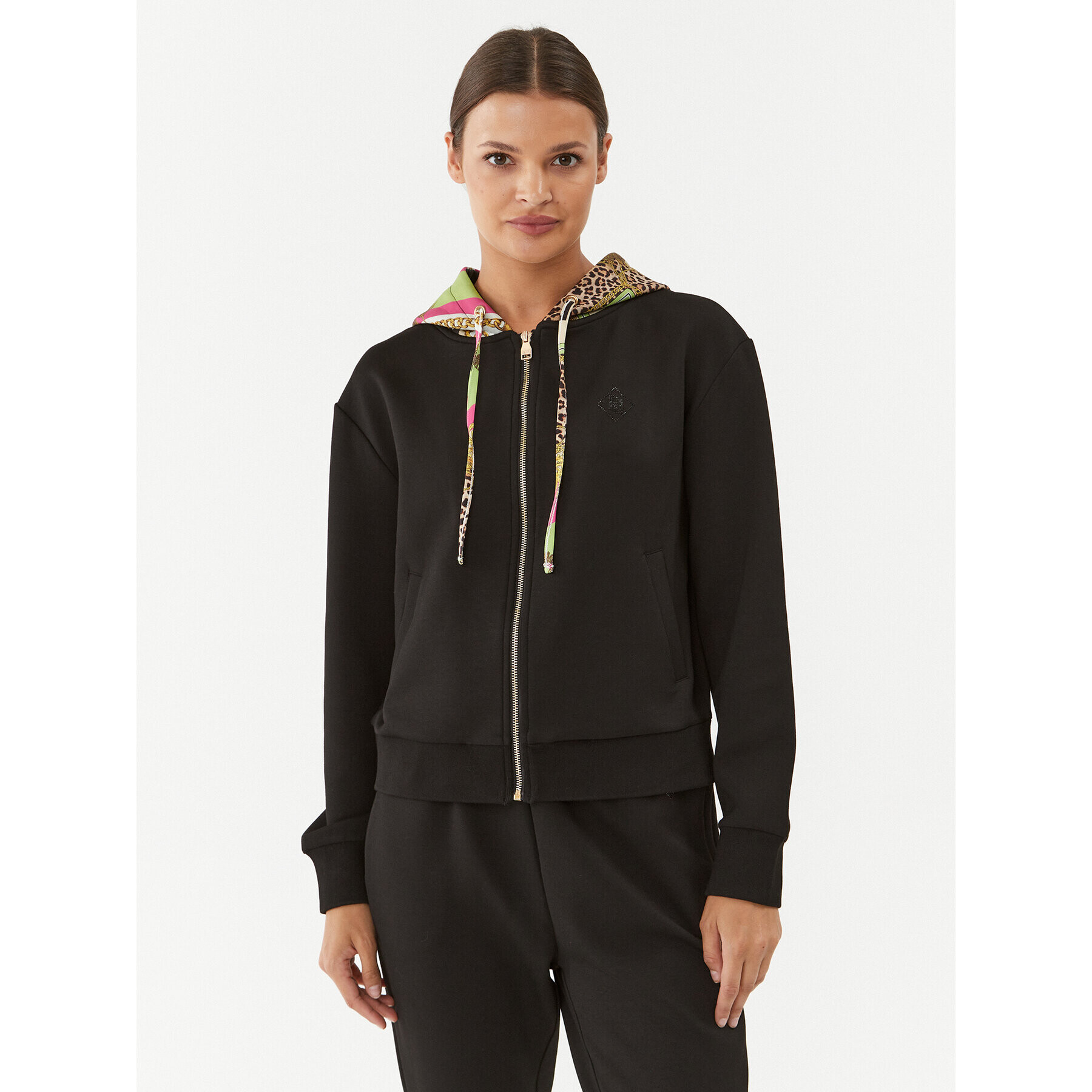 Gaudi Суитшърт 321BD64001 Черен Regular Fit - Pepit.bg