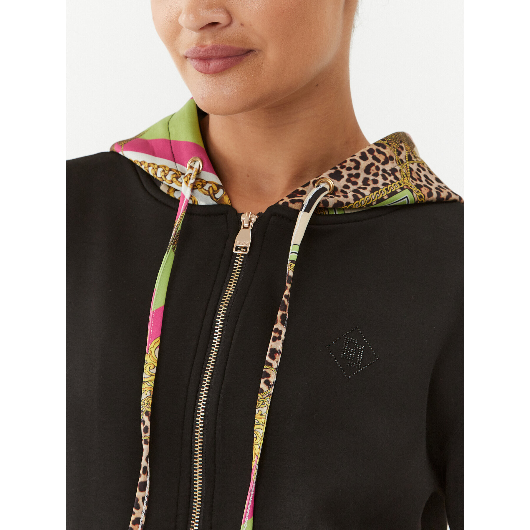 Gaudi Суитшърт 321BD64001 Черен Regular Fit - Pepit.bg