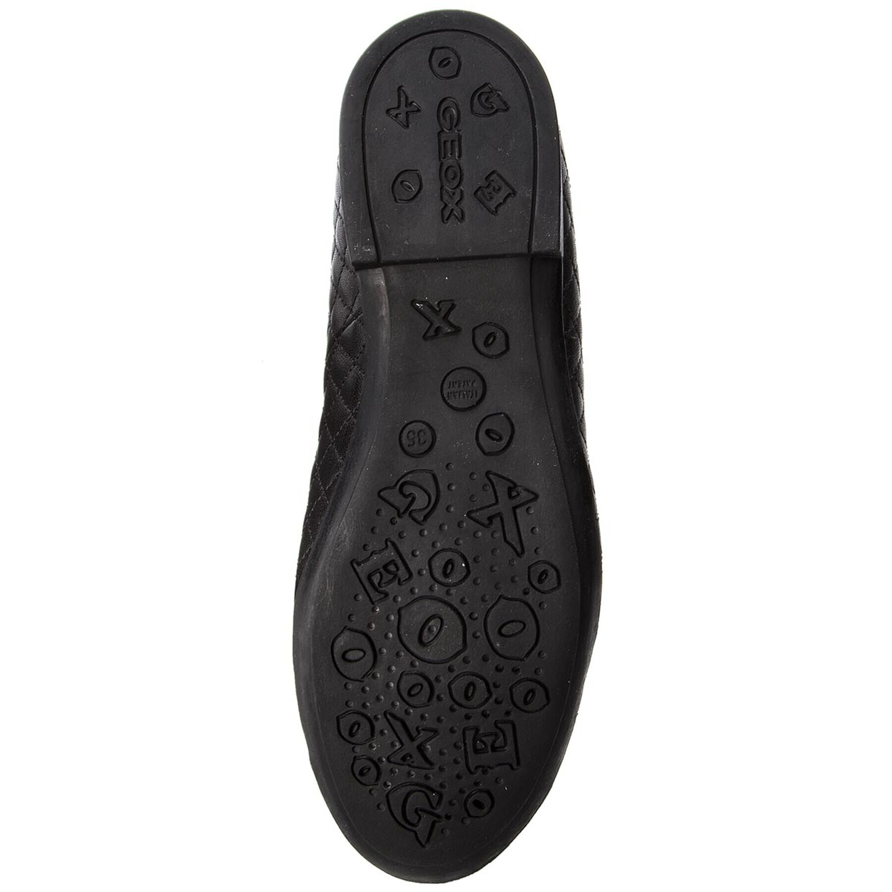 Geox Балеринки J Plie'B J5455B 08502 C9999 D Черен - Pepit.bg