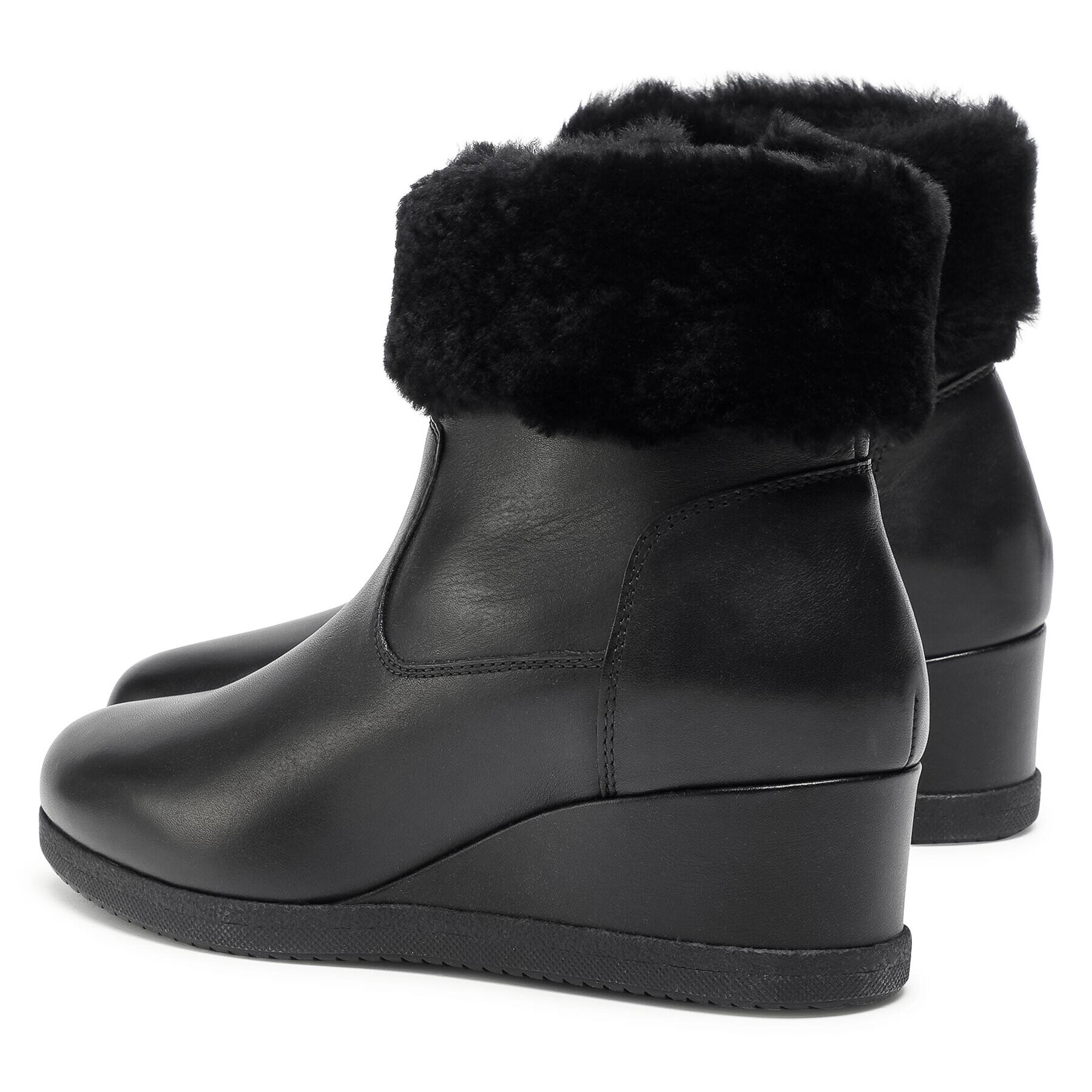 Geox Боти D Anylla Wedge G D04LDG 00085 C9999 Черен - Pepit.bg