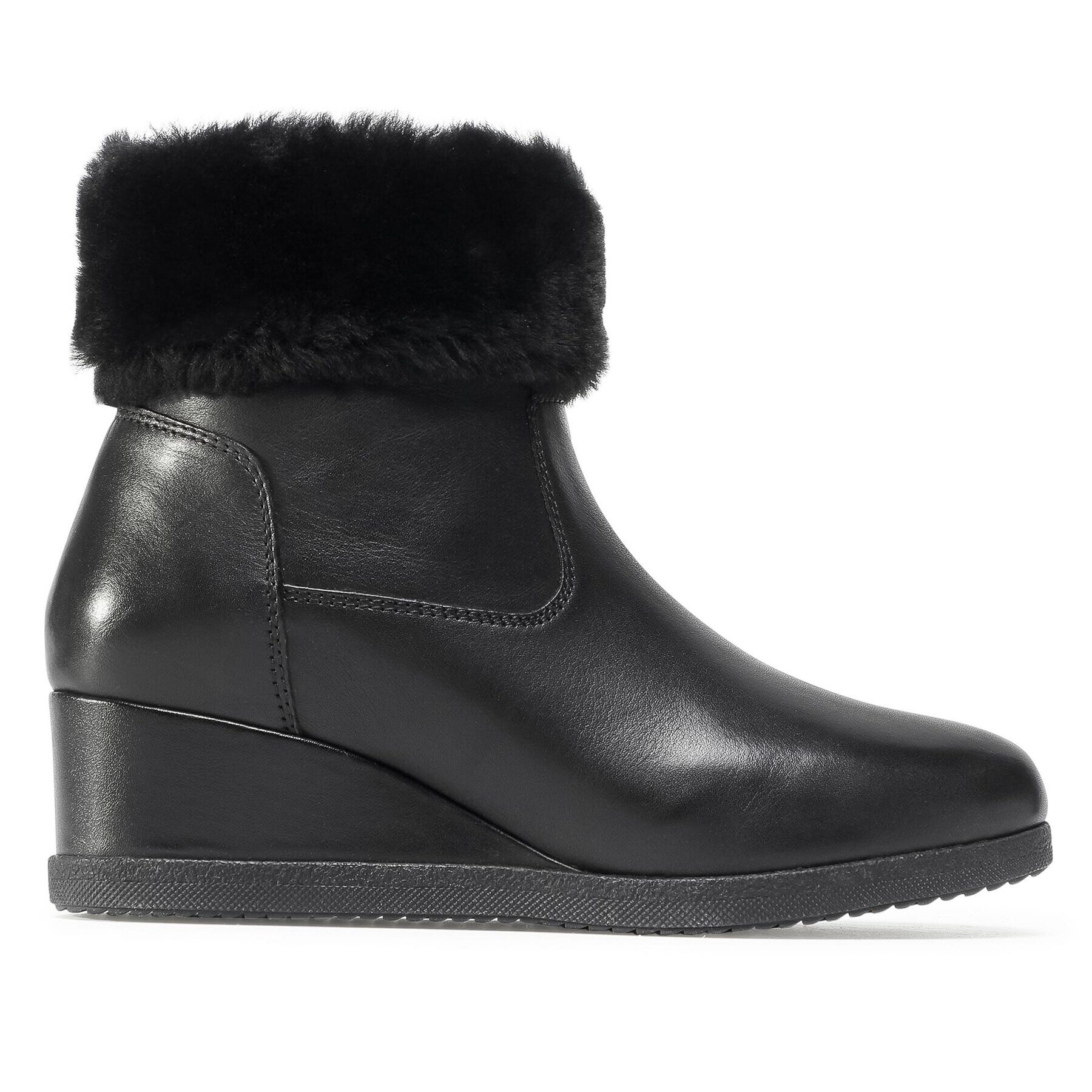 Geox Боти D Anylla Wedge G D04LDG 00085 C9999 Черен - Pepit.bg