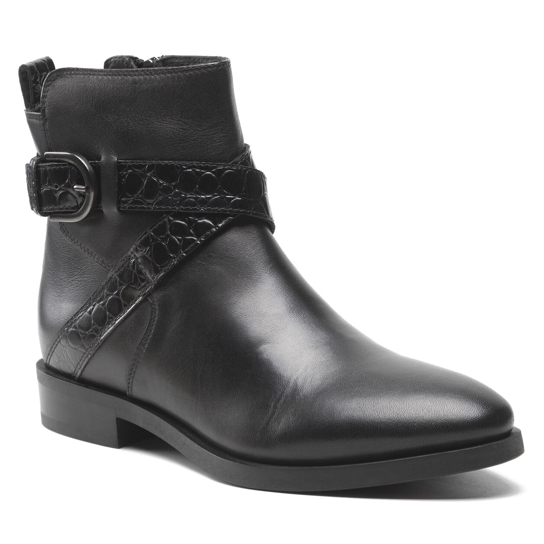 Geox Боти D Brogue D D262UD 04340 C9999 Черен - Pepit.bg