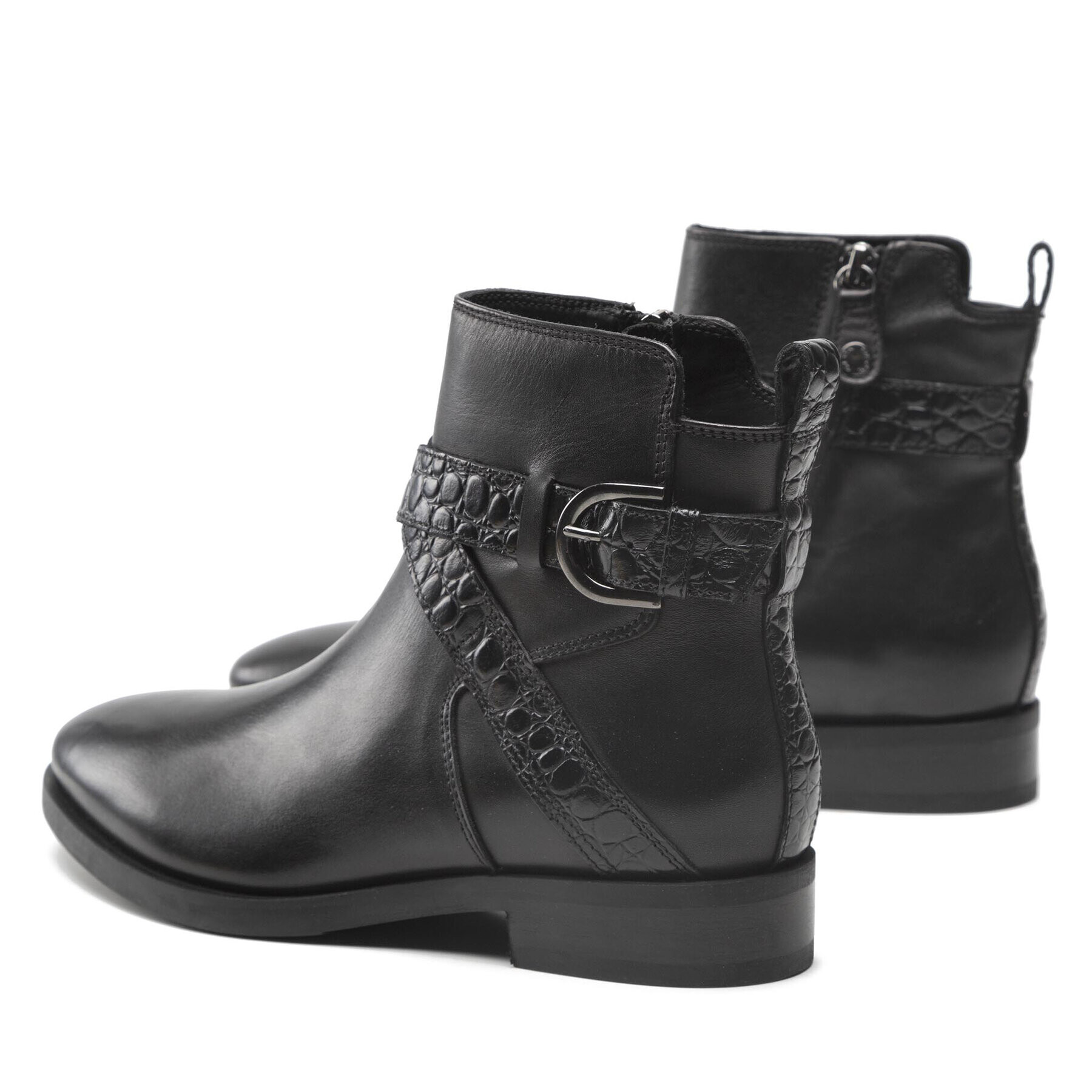 Geox Боти D Brogue D D262UD 04340 C9999 Черен - Pepit.bg
