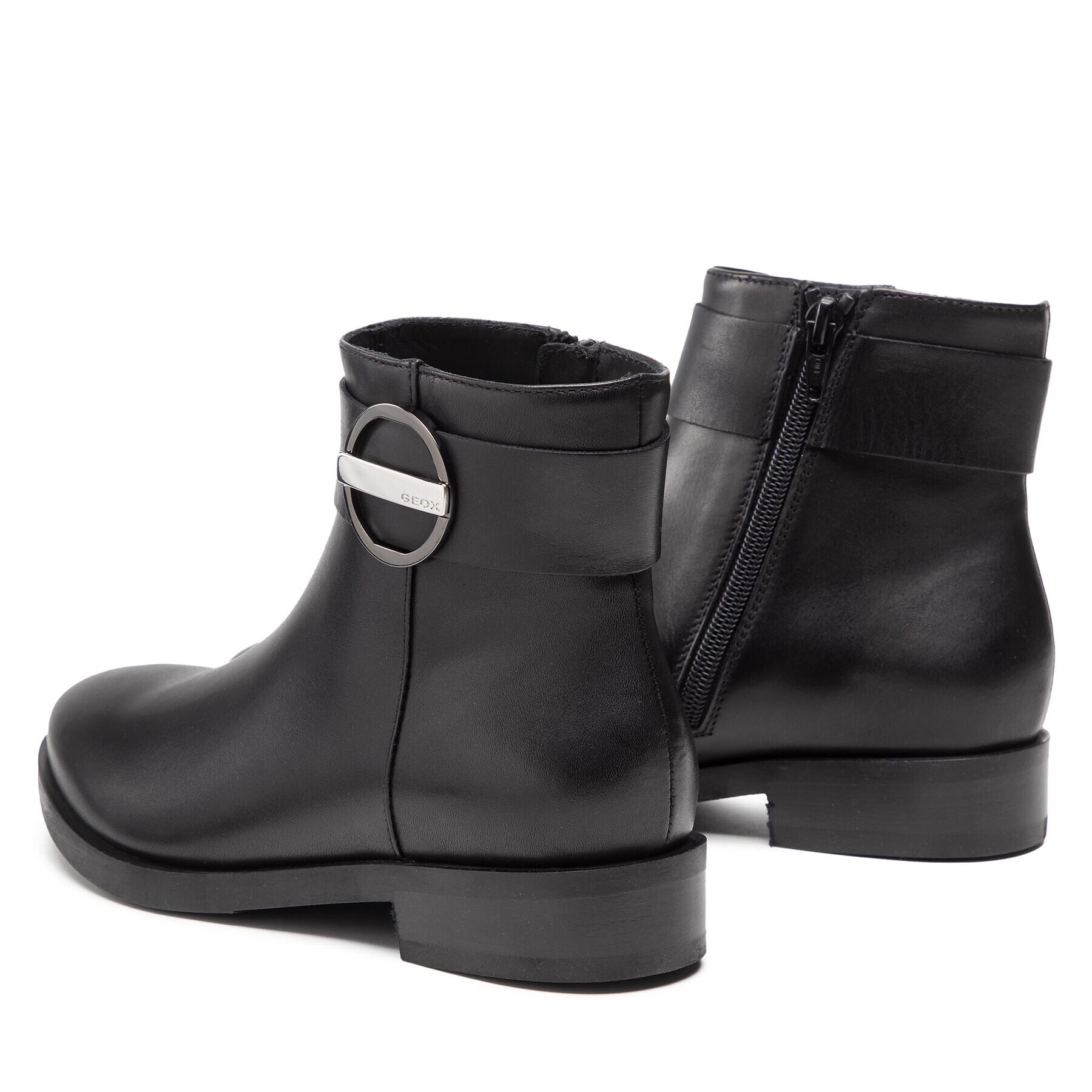 Geox Боти D Brogue K D162UK 00043 C9999 Черен - Pepit.bg