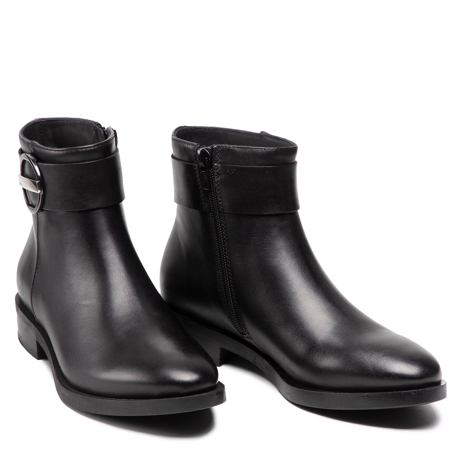 Geox Боти D Brogue K D162UK 00043 C9999 Черен - Pepit.bg