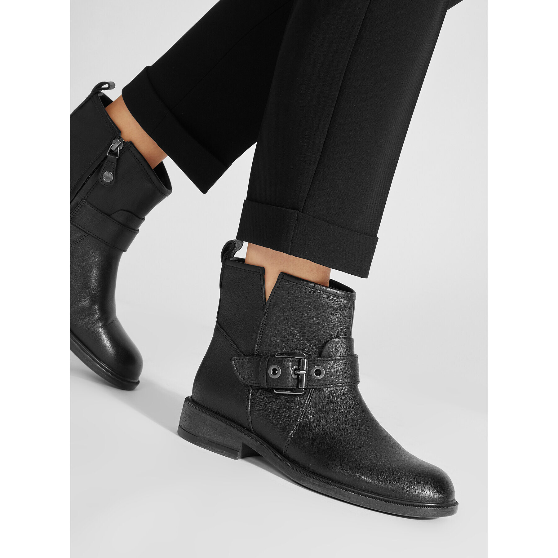 Geox Боти D Catria E D04LQE 000TC C9999 Черен - Pepit.bg