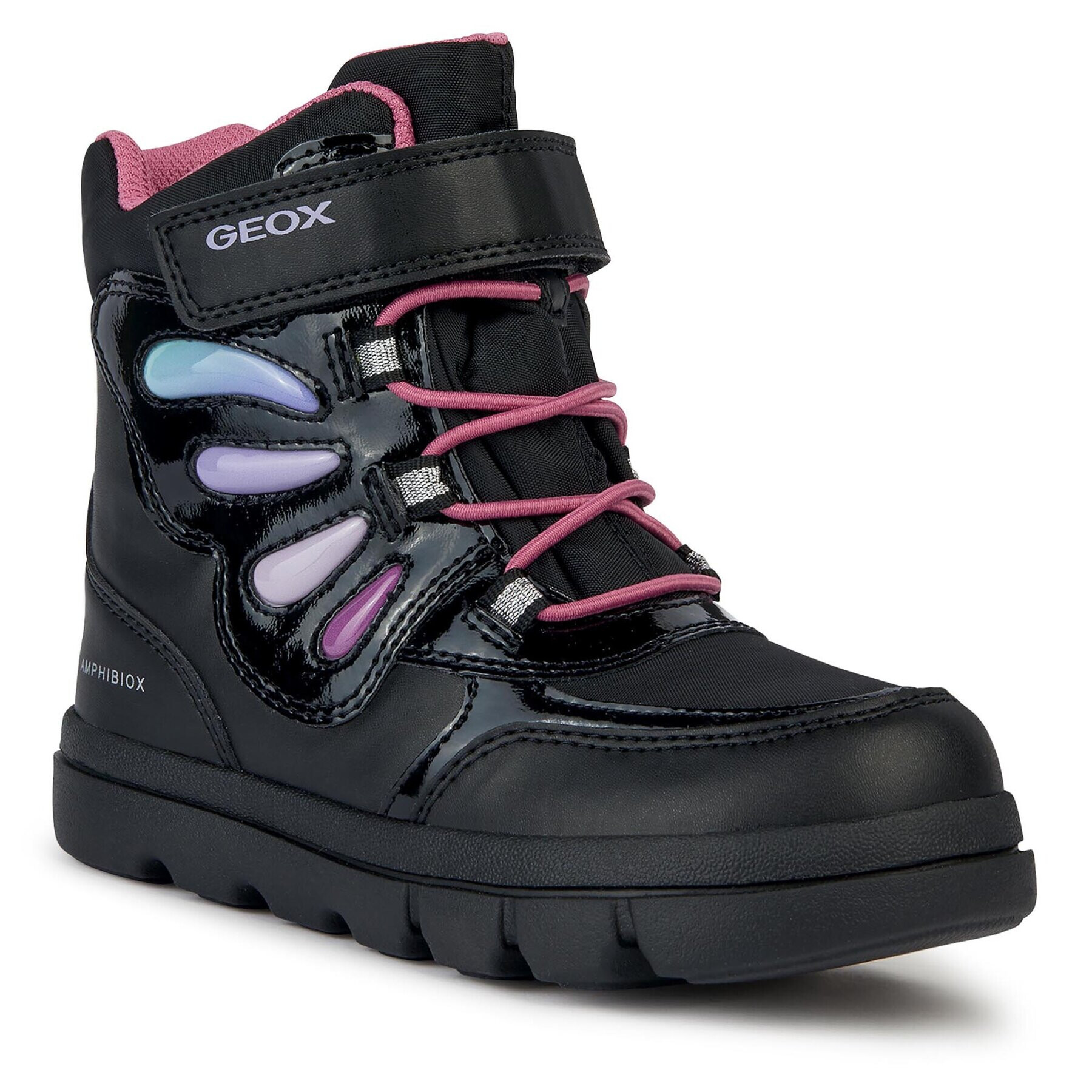 Geox Ботуши J Willaboom Girl B A J36HWA 054FU C9240 D Черен - Pepit.bg