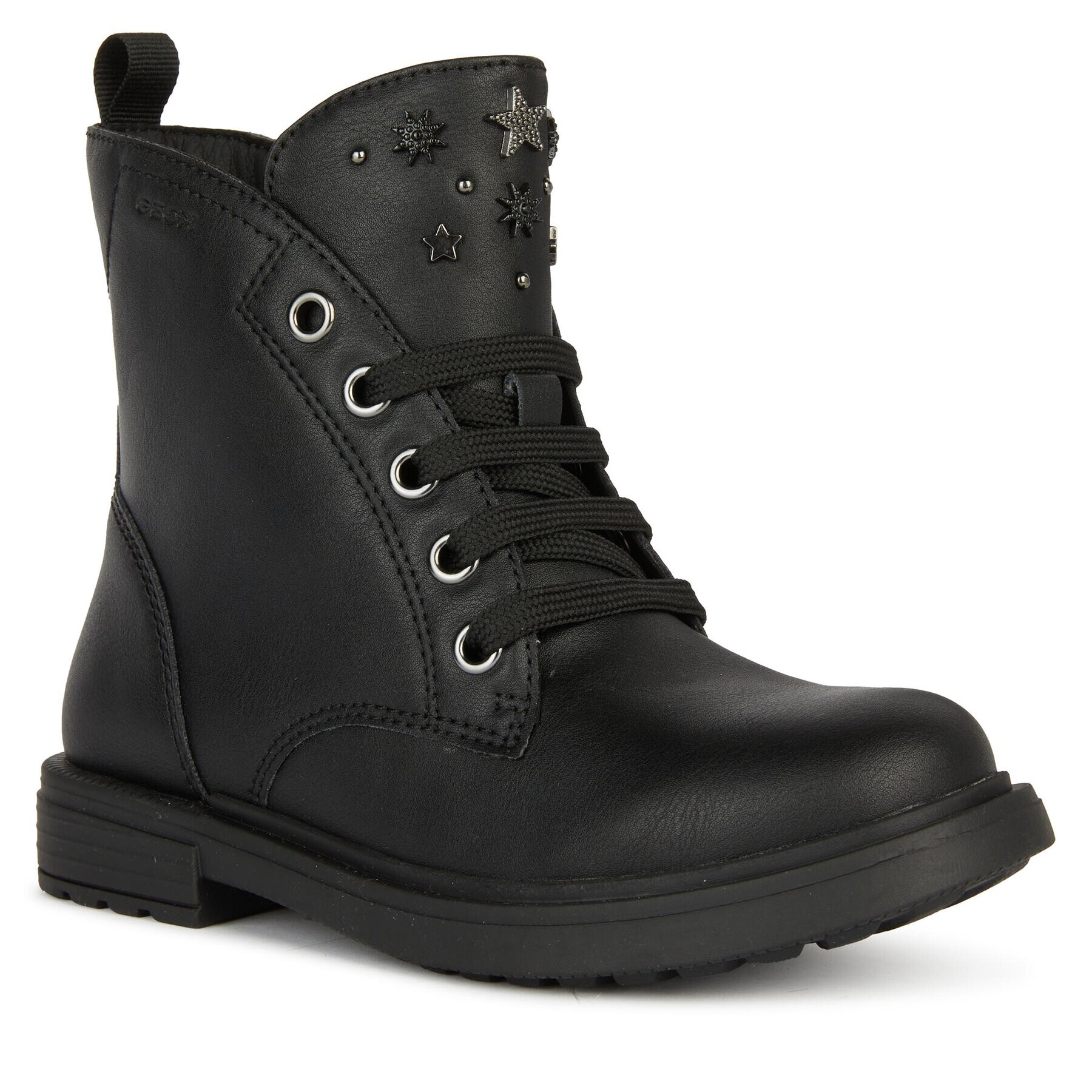 Geox Ботуши Jr Eclair J169QI 000BC C9B1G D Черен - Pepit.bg