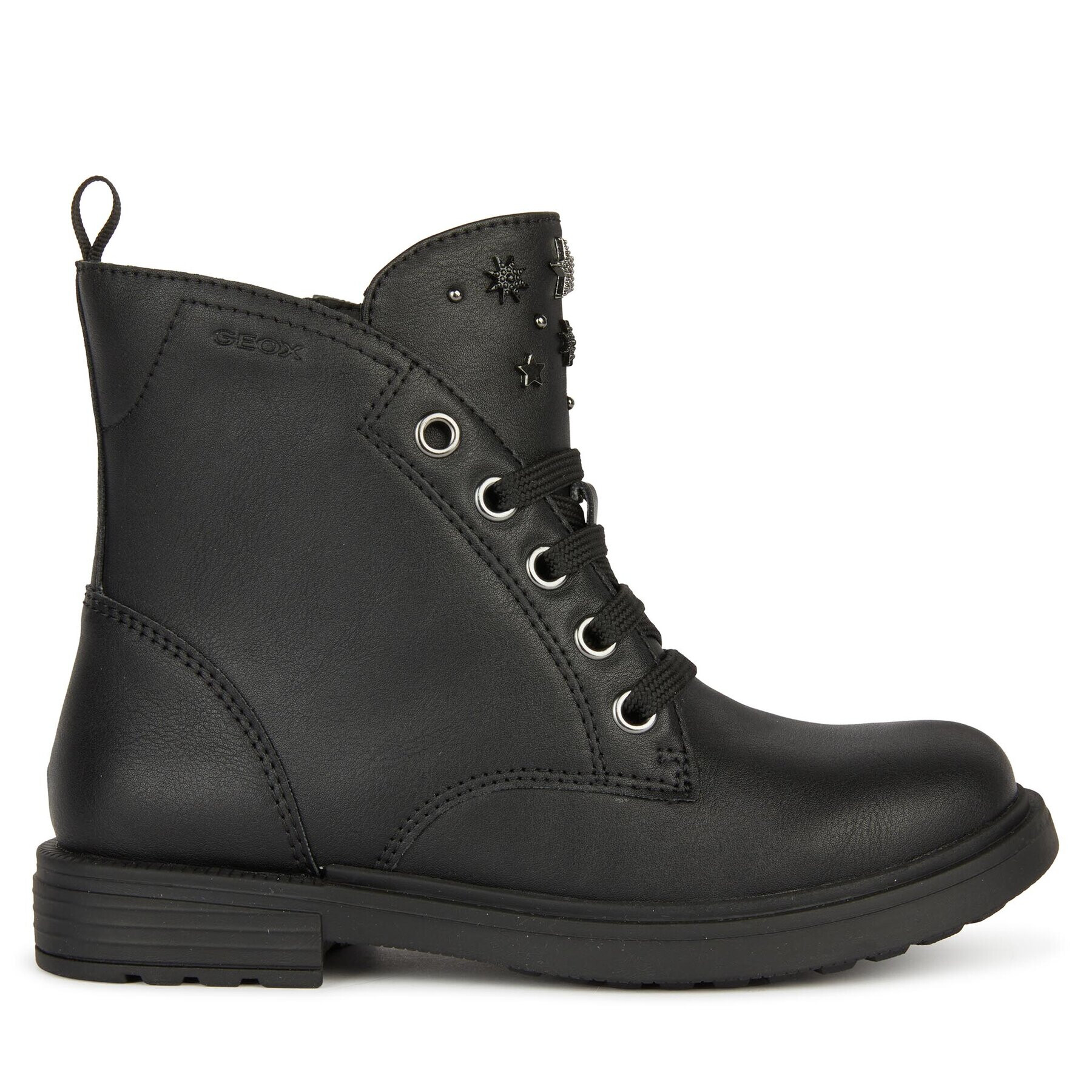 Geox Ботуши Jr Eclair J169QI 000BC C9B1G D Черен - Pepit.bg
