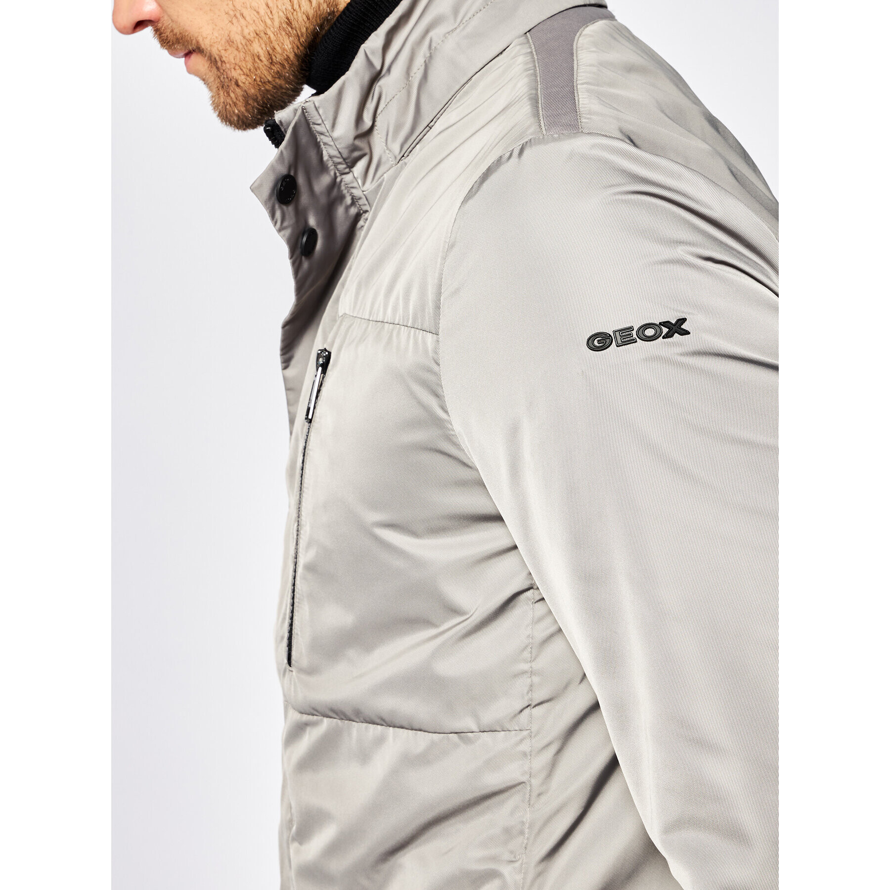 Geox Преходно яке Tevere M0220P T2600 F1555 Сив Regular Fit - Pepit.bg