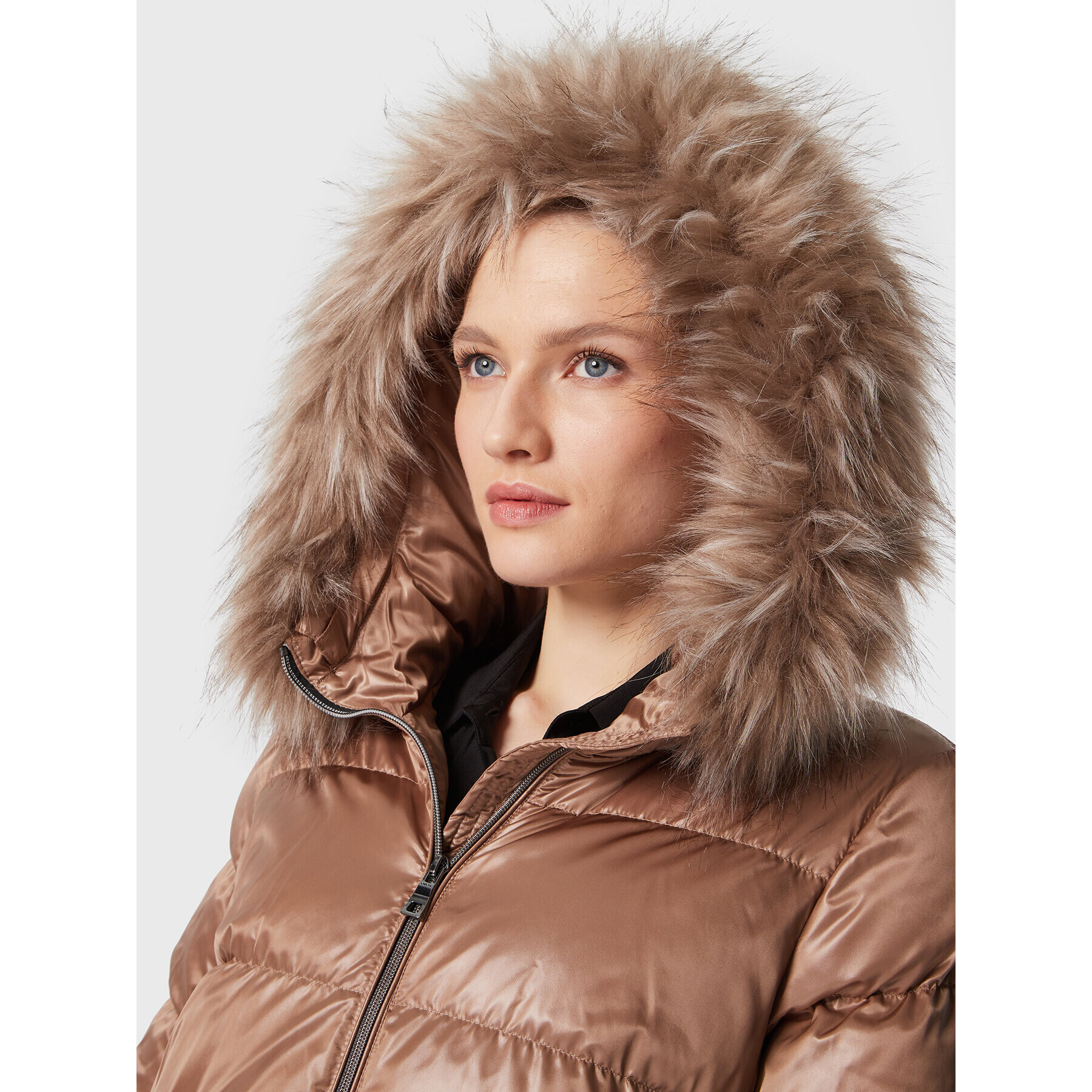 Geox Пухено яке Becksie W2628H T2843 F5239 Кафяв Regular Fit - Pepit.bg