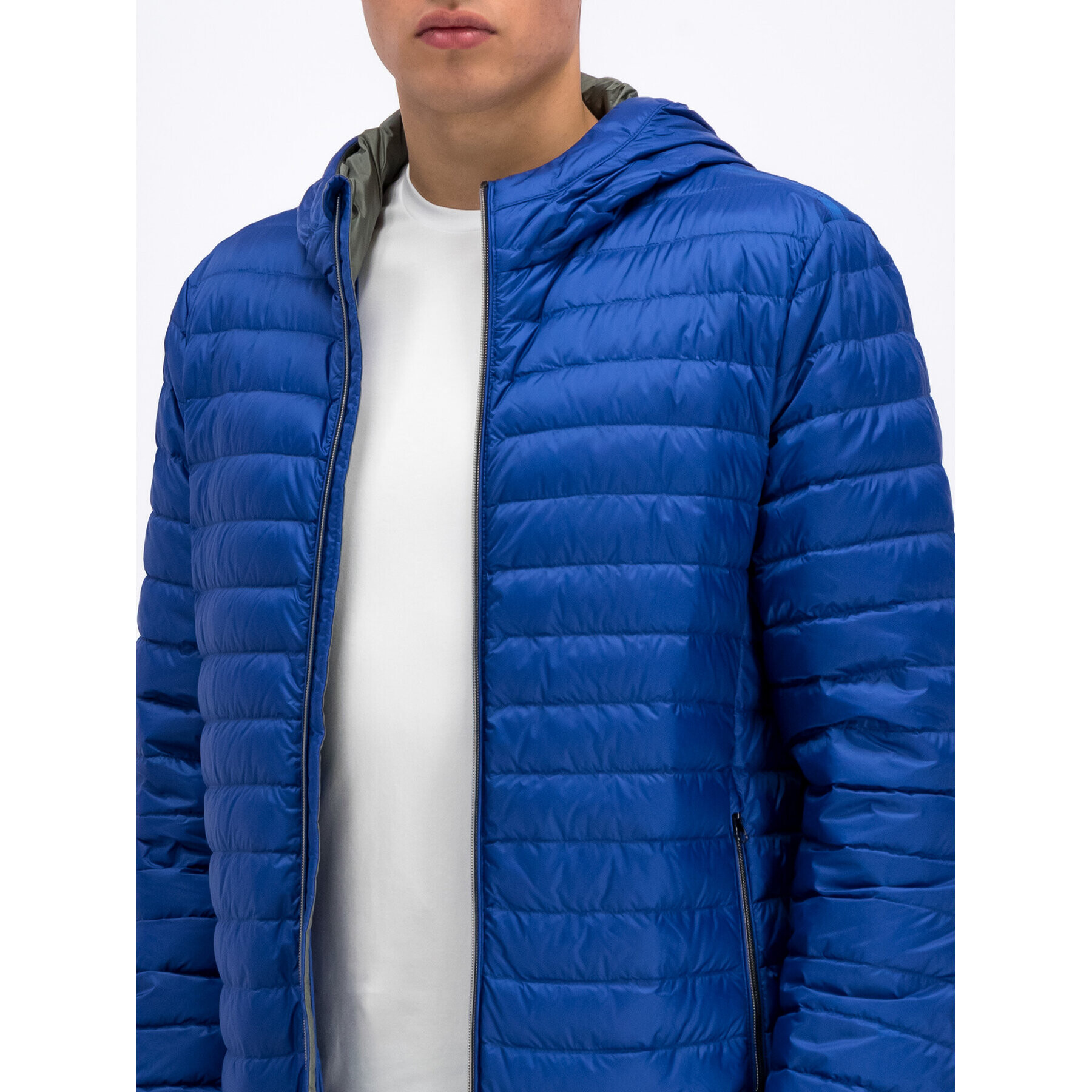 Geox Пухено яке M Warrens Hood Jkt M9225B T2449 F4454 Син Regular Fit - Pepit.bg