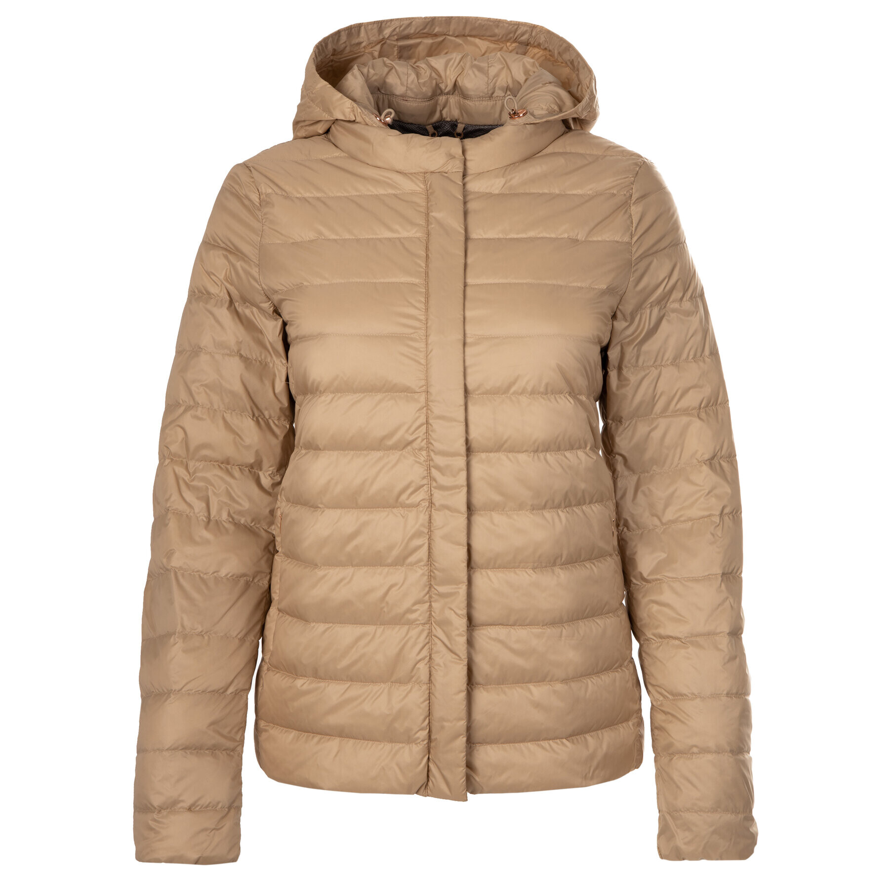 Geox Пухено яке W Jaysen Mid Jkt New W9225A T2449 F5191 Бежов Regular Fit - Pepit.bg