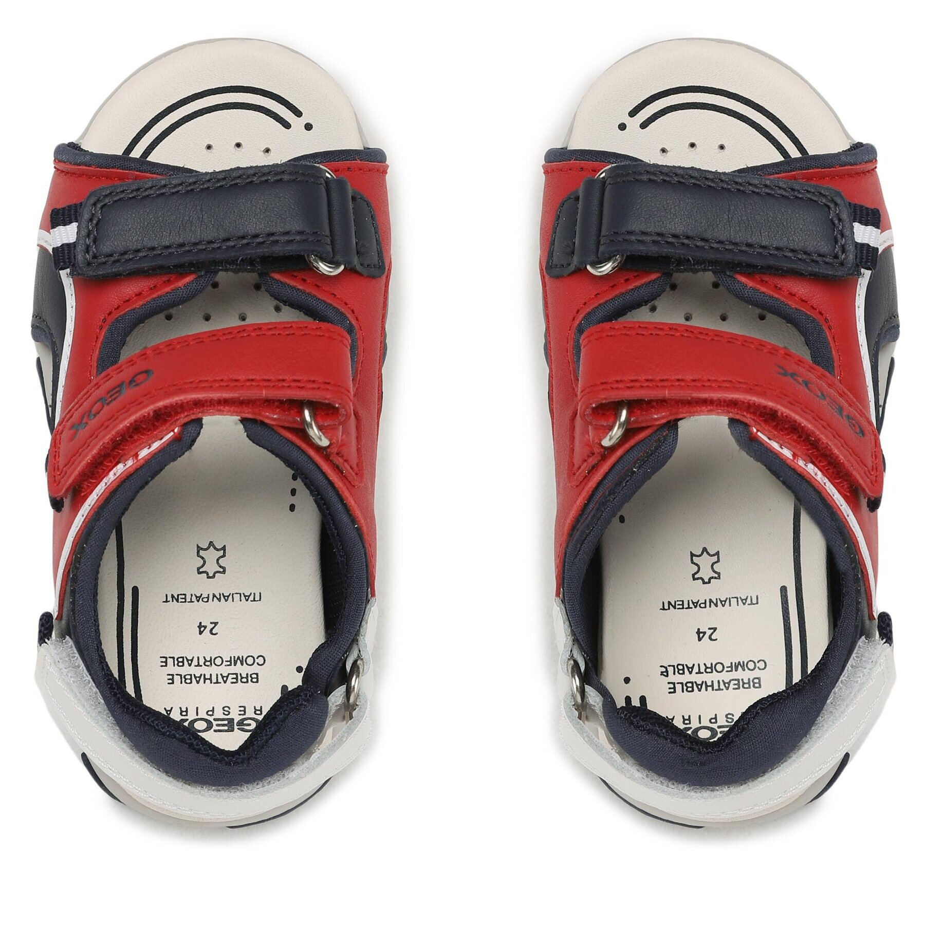 Geox Сандали B Sandal Flaffee Boy B3559A08515C7217 S Червен - Pepit.bg