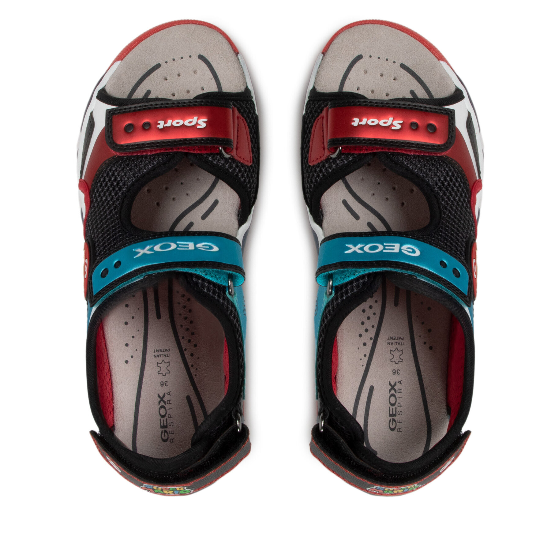 Geox Сандали J S.Android B. A J250QA 014CE C9221 DD Черен - Pepit.bg