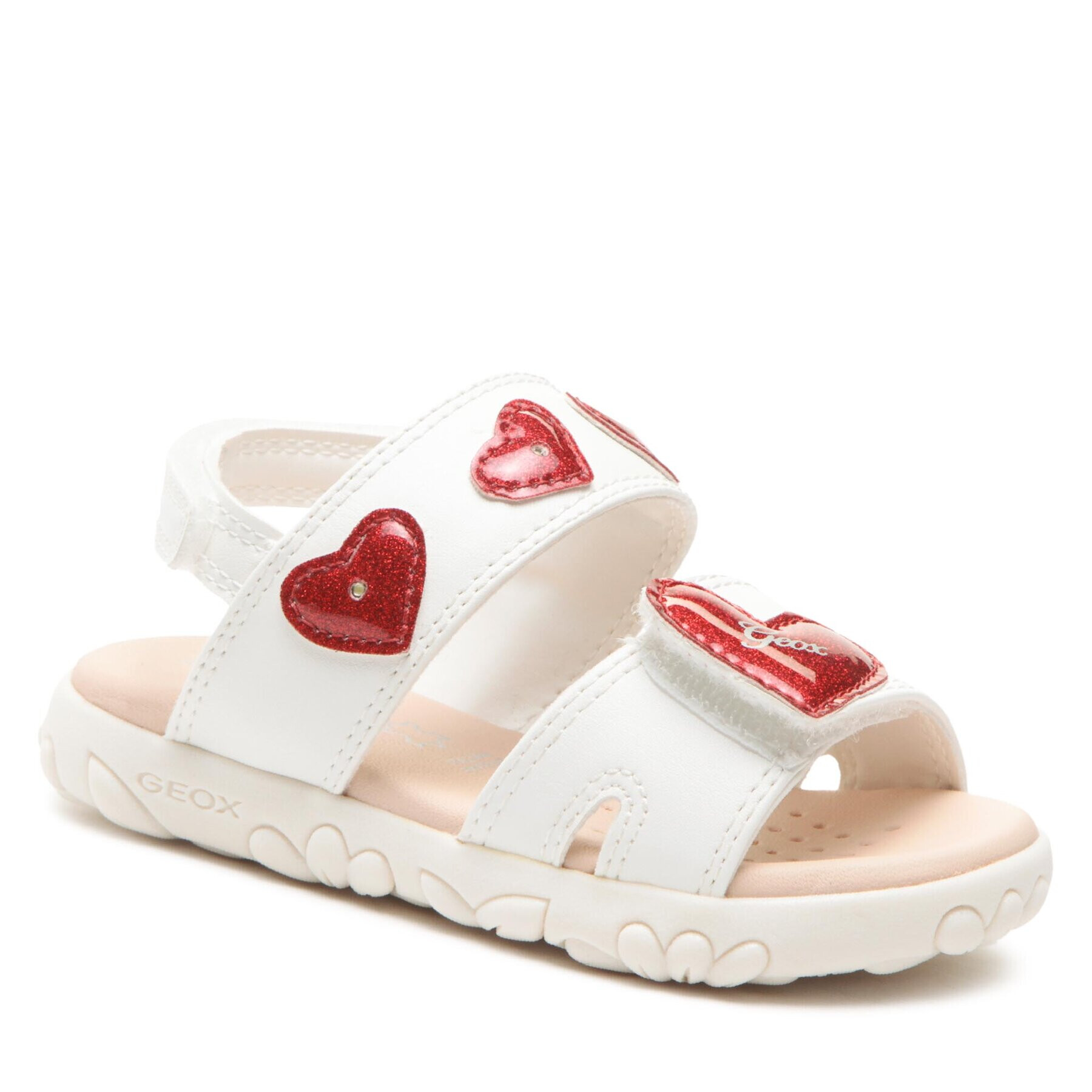 Geox Сандали J Sandal Haiti Girl J358ZB0BCKCC0050 M Бял - Pepit.bg