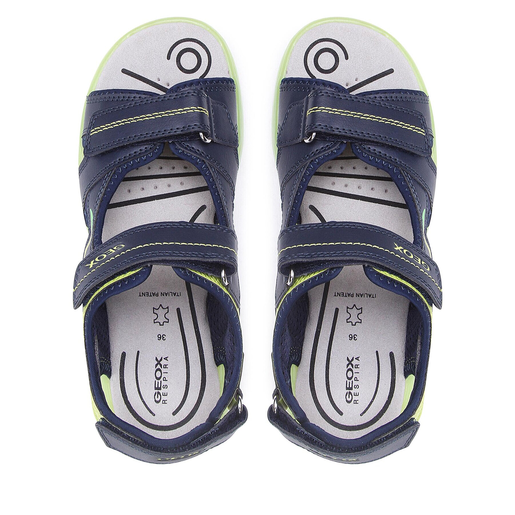 Geox Сандали J Sandal Maratea Boy J15DRD014BCCF43S D Тъмносин - Pepit.bg