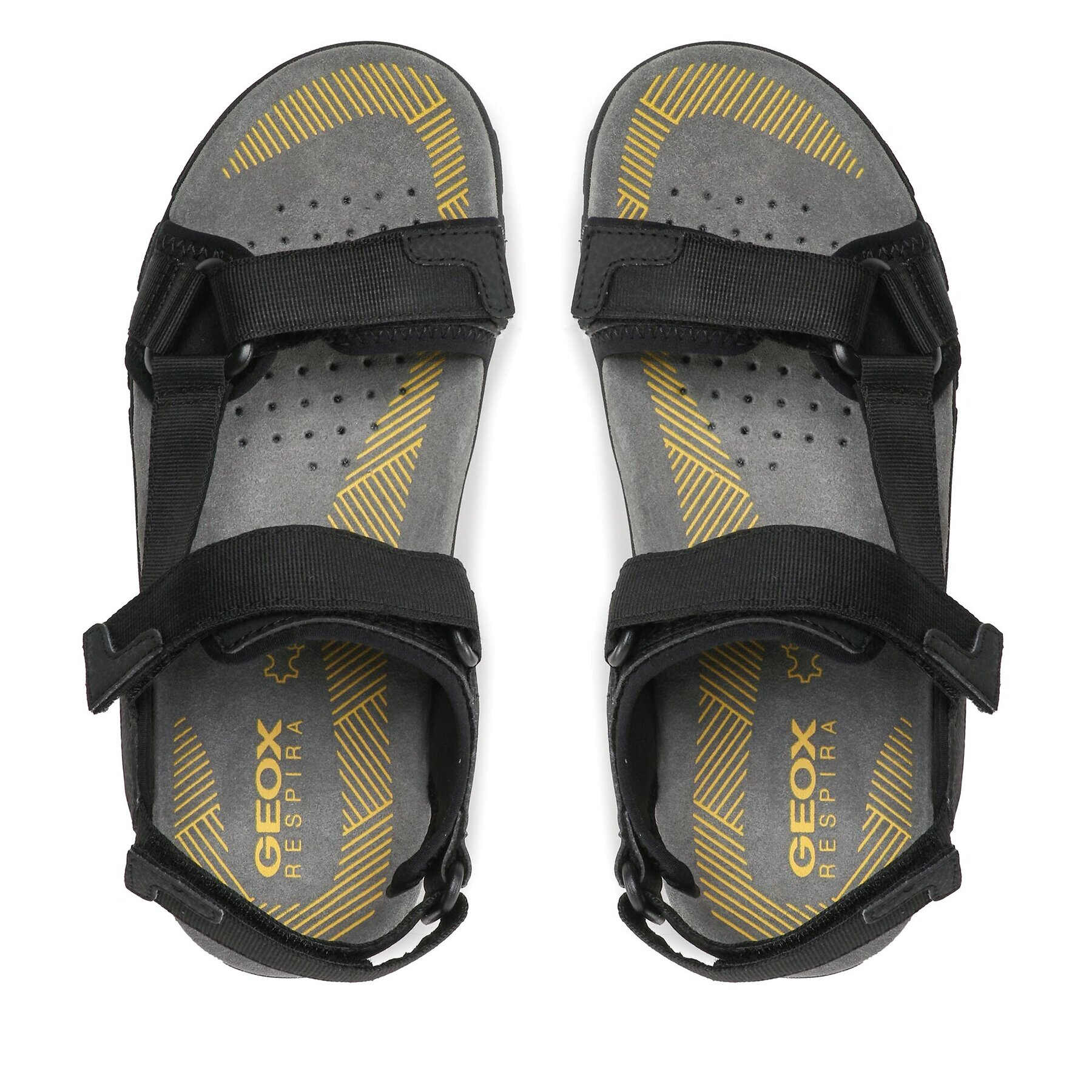 Geox Сандали Uomo Sandal Strada U3524A00011C9999 Черен - Pepit.bg