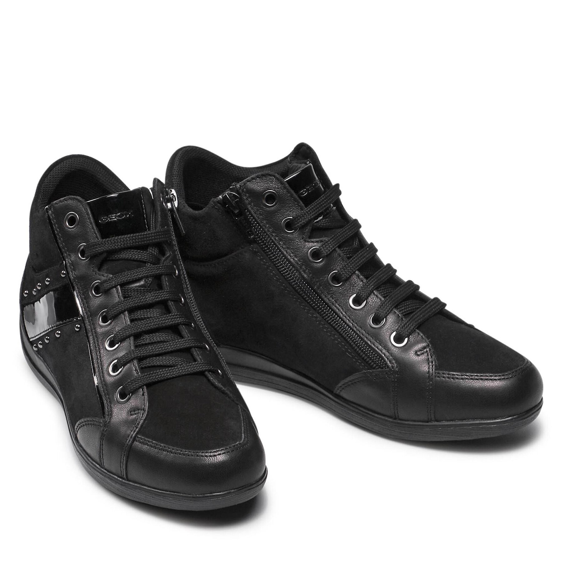 Geox Сникърси D Myria G D0468G 02285 C9997 Черен - Pepit.bg