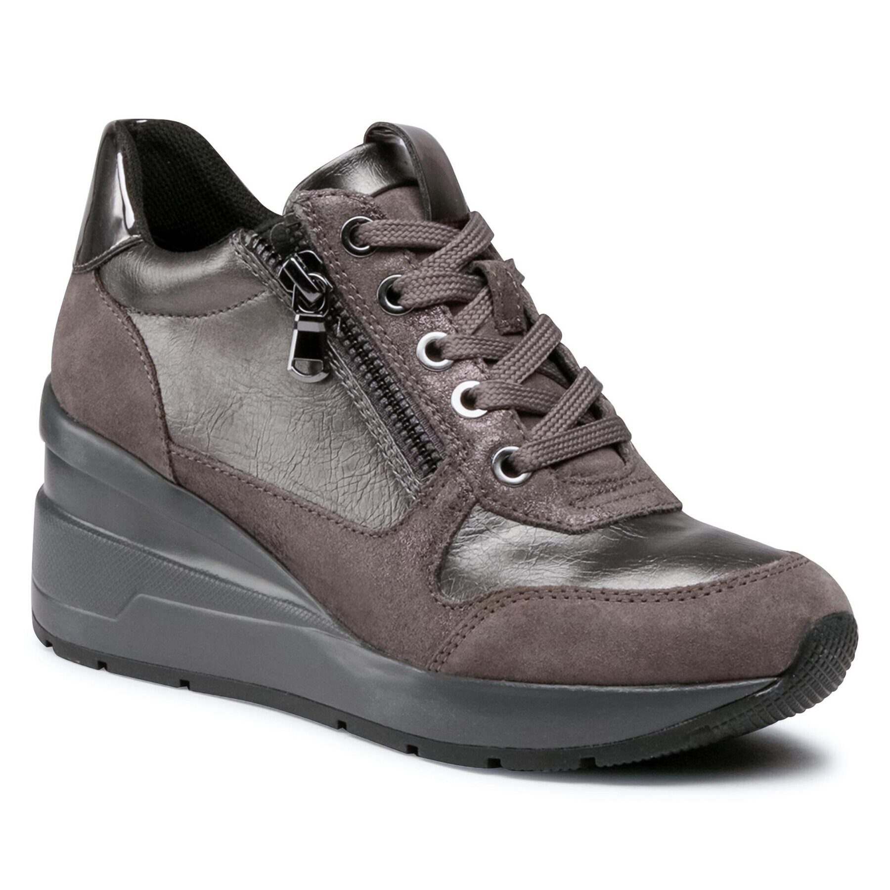 Geox Сникърси D Zosma B D048LB 022BN C9F1G Сив - Pepit.bg