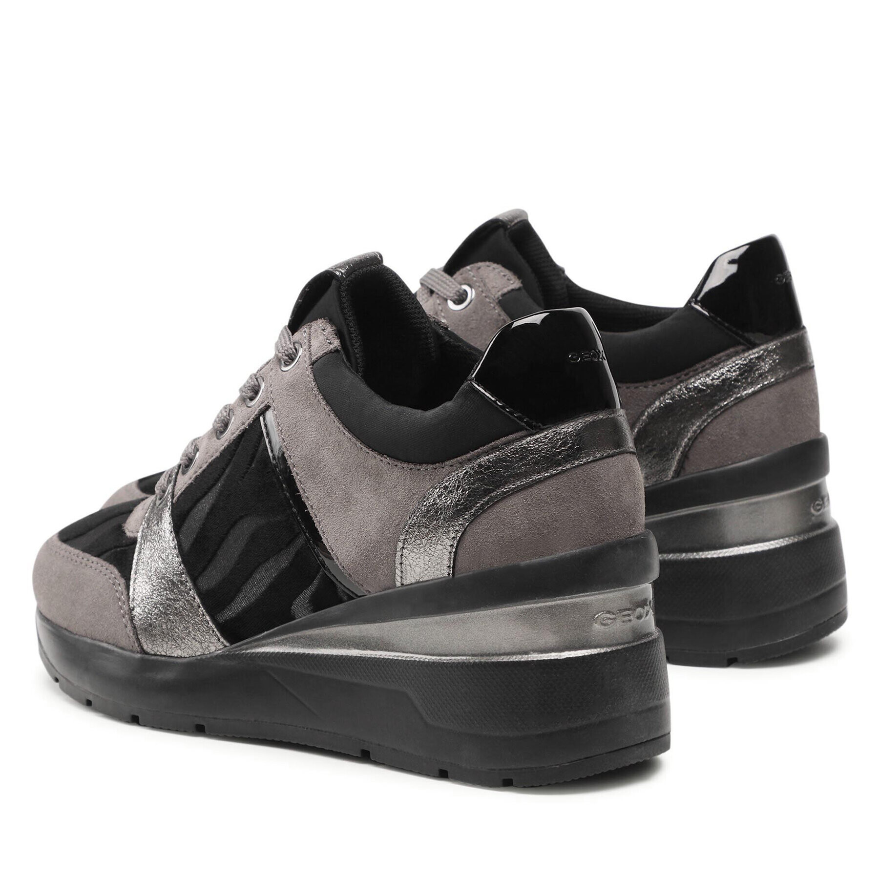 Geox Сникърси D Zosma D168LD-022FP C9002 Сив - Pepit.bg
