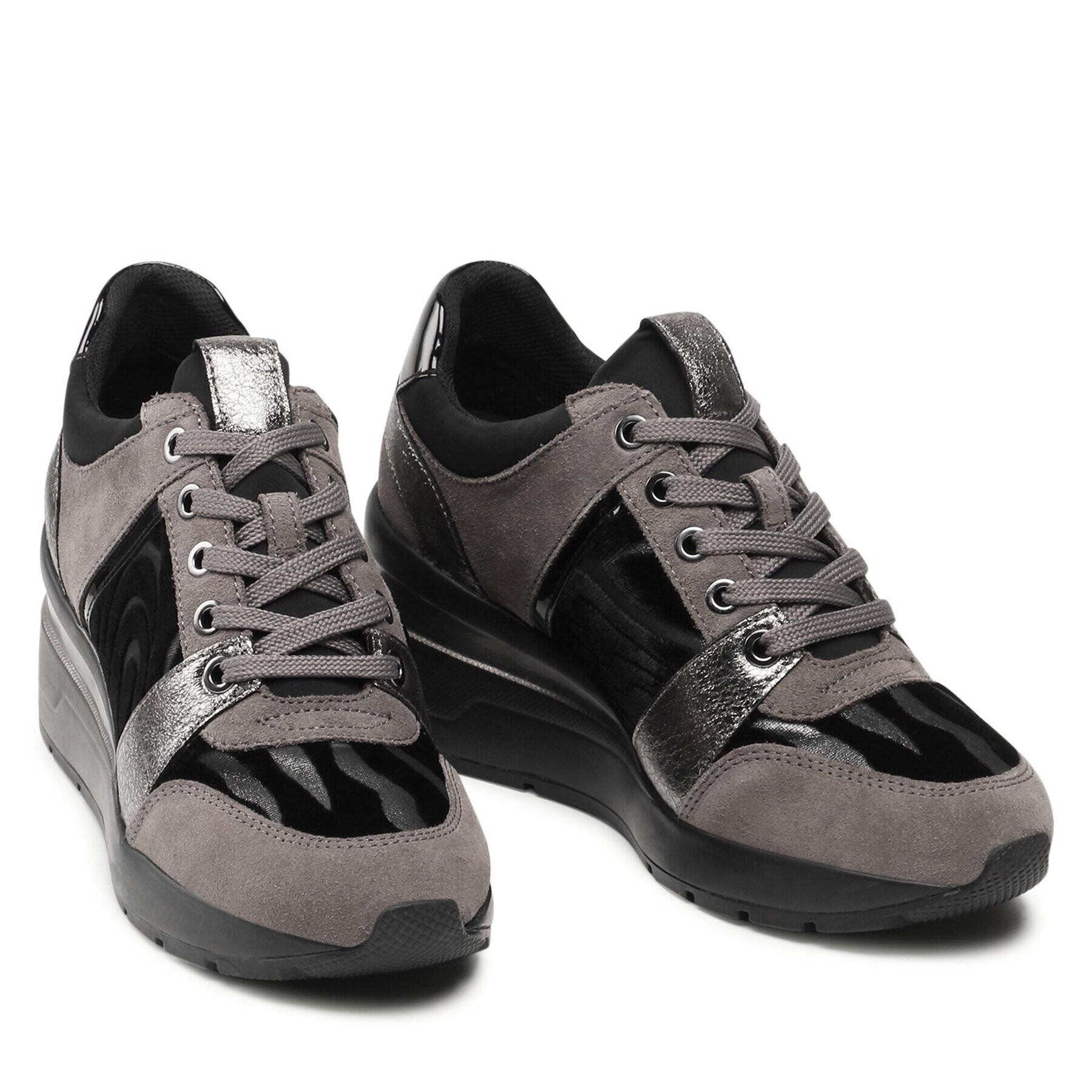 Geox Сникърси D Zosma D168LD-022FP C9002 Сив - Pepit.bg