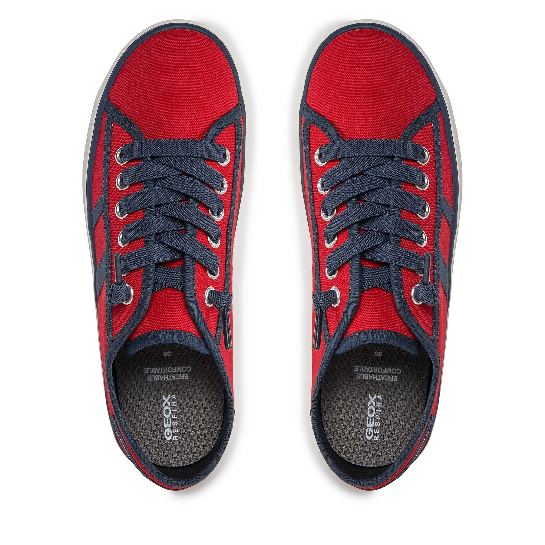 Geox Сникърси J Gisli Boy J455CA 00010 C7217 D Червен - Pepit.bg