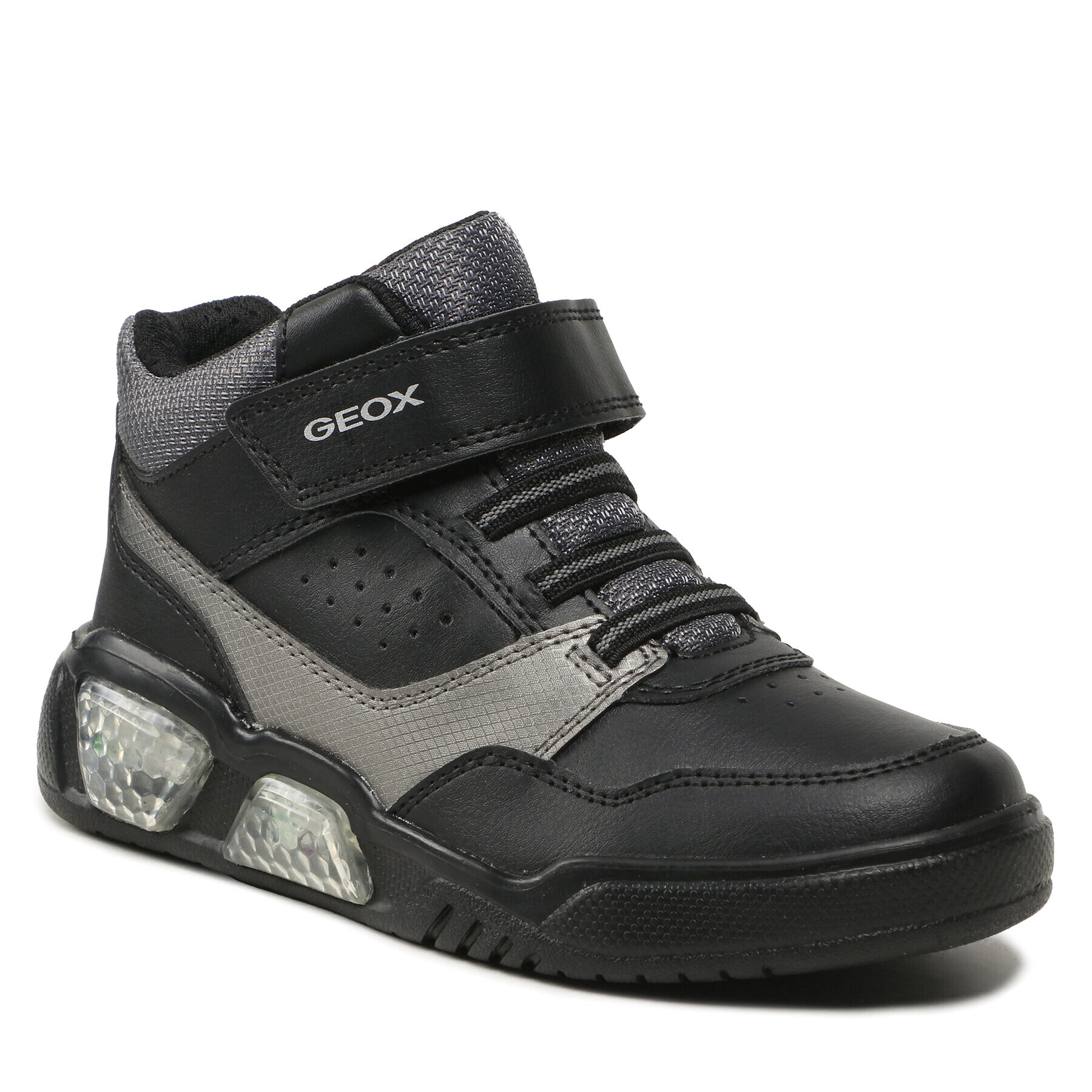 Geox Сникърси J Illuminus Boy J36GVB 05411 C0005 D Черен - Pepit.bg