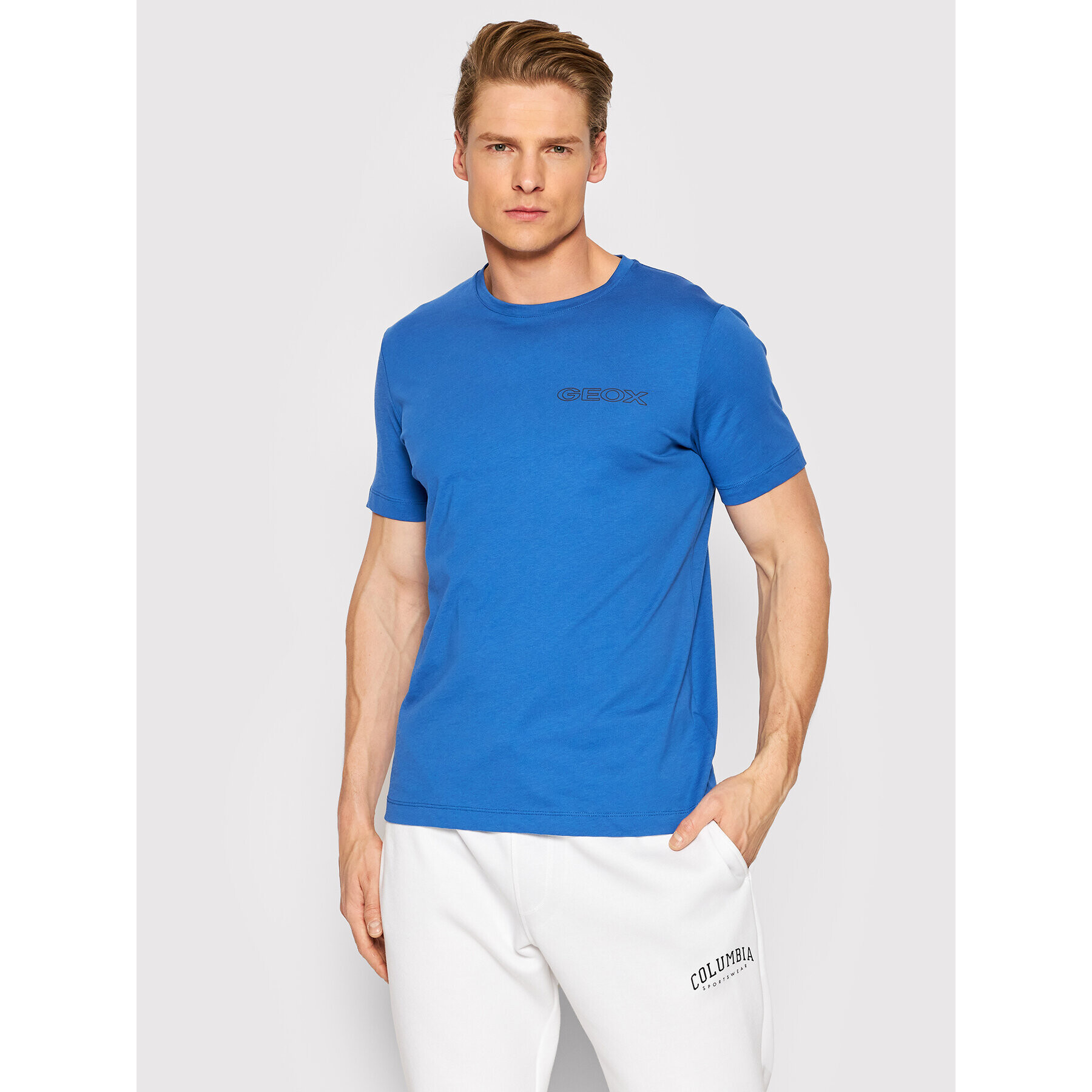 Geox Тишърт M2510J T2870 F4454 Син Regular Fit - Pepit.bg