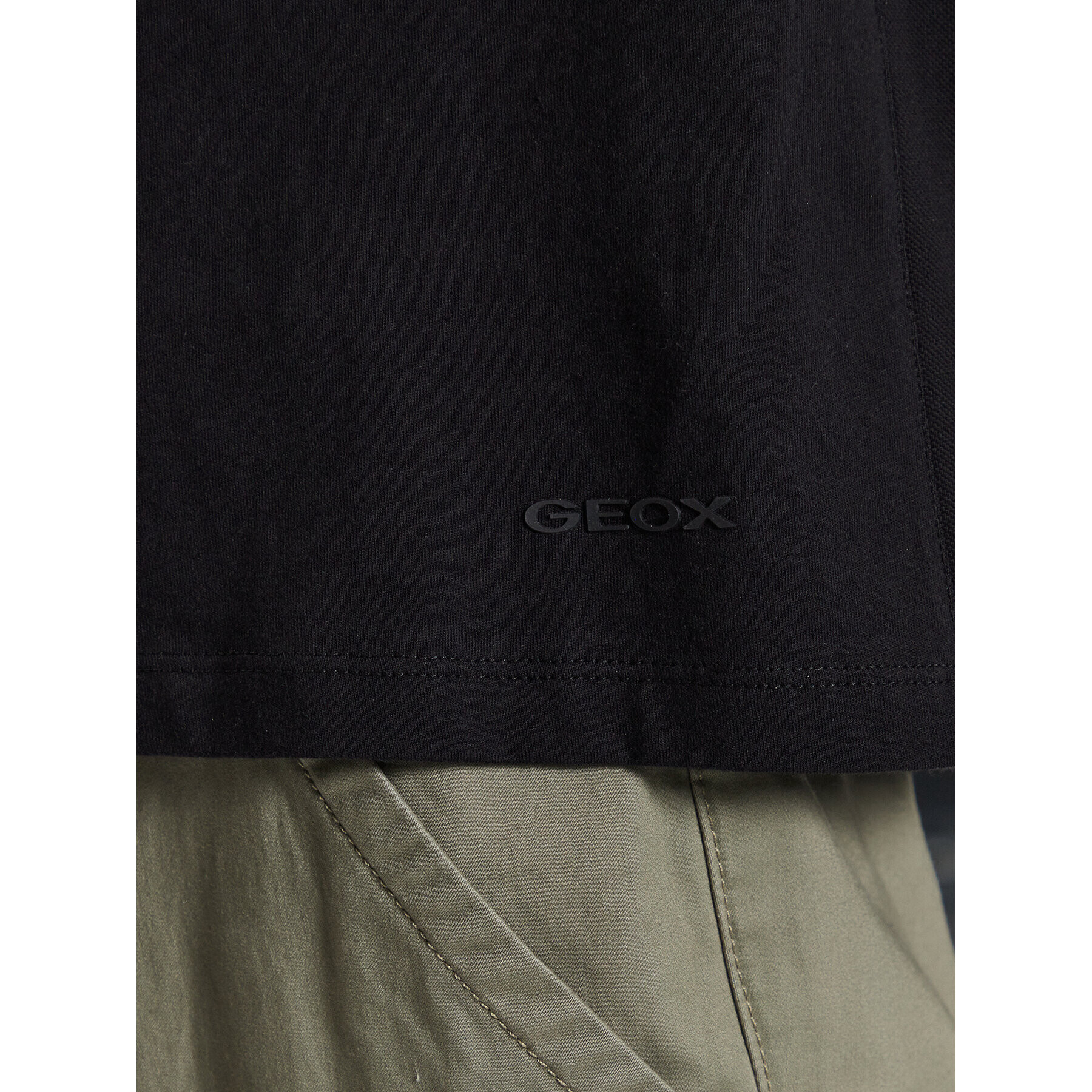 Geox Тишърт M3510G-T2870 F9000 Черен Regular Fit - Pepit.bg