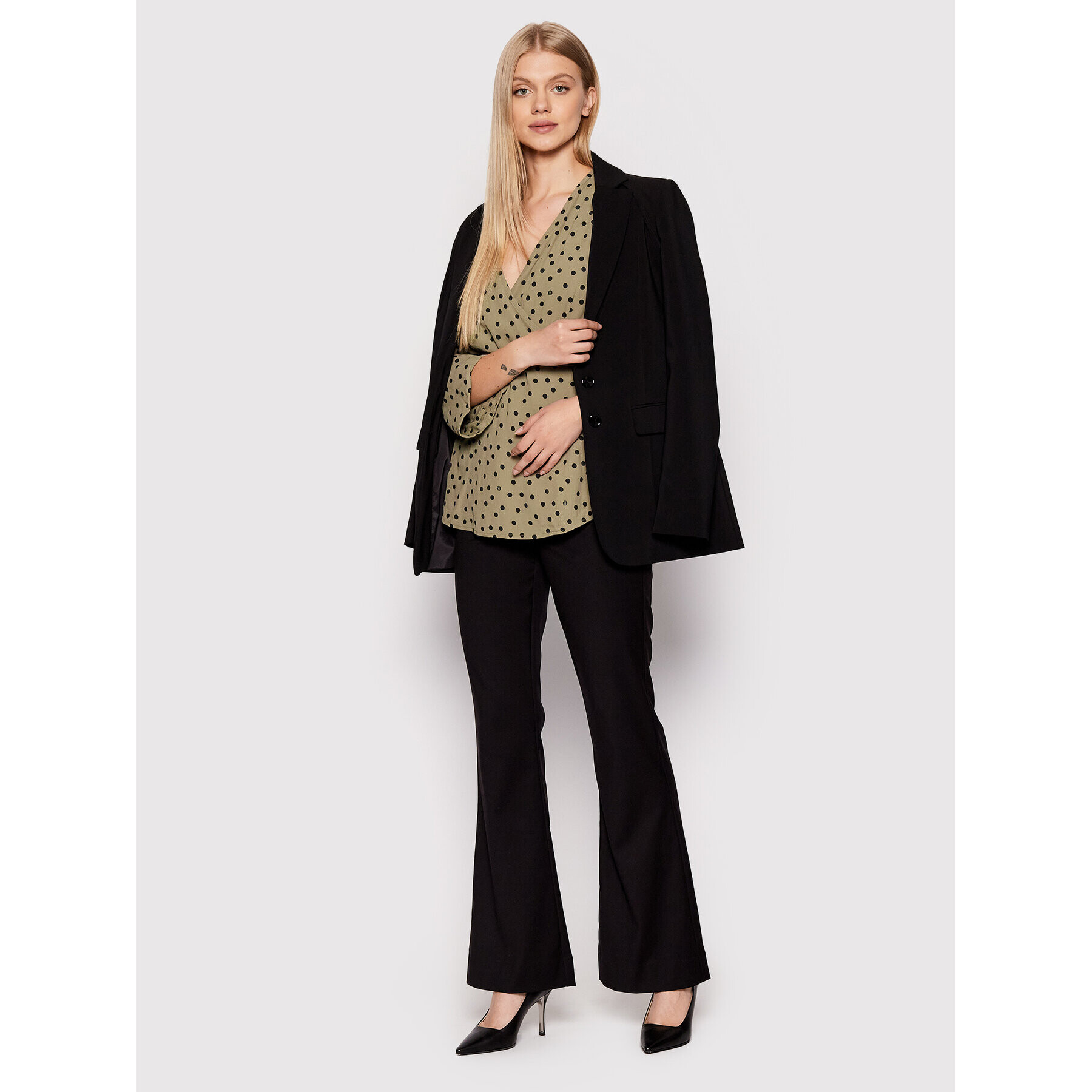 Gestuz Блуза Janikagz 10905980 Зелен Regular Fit - Pepit.bg