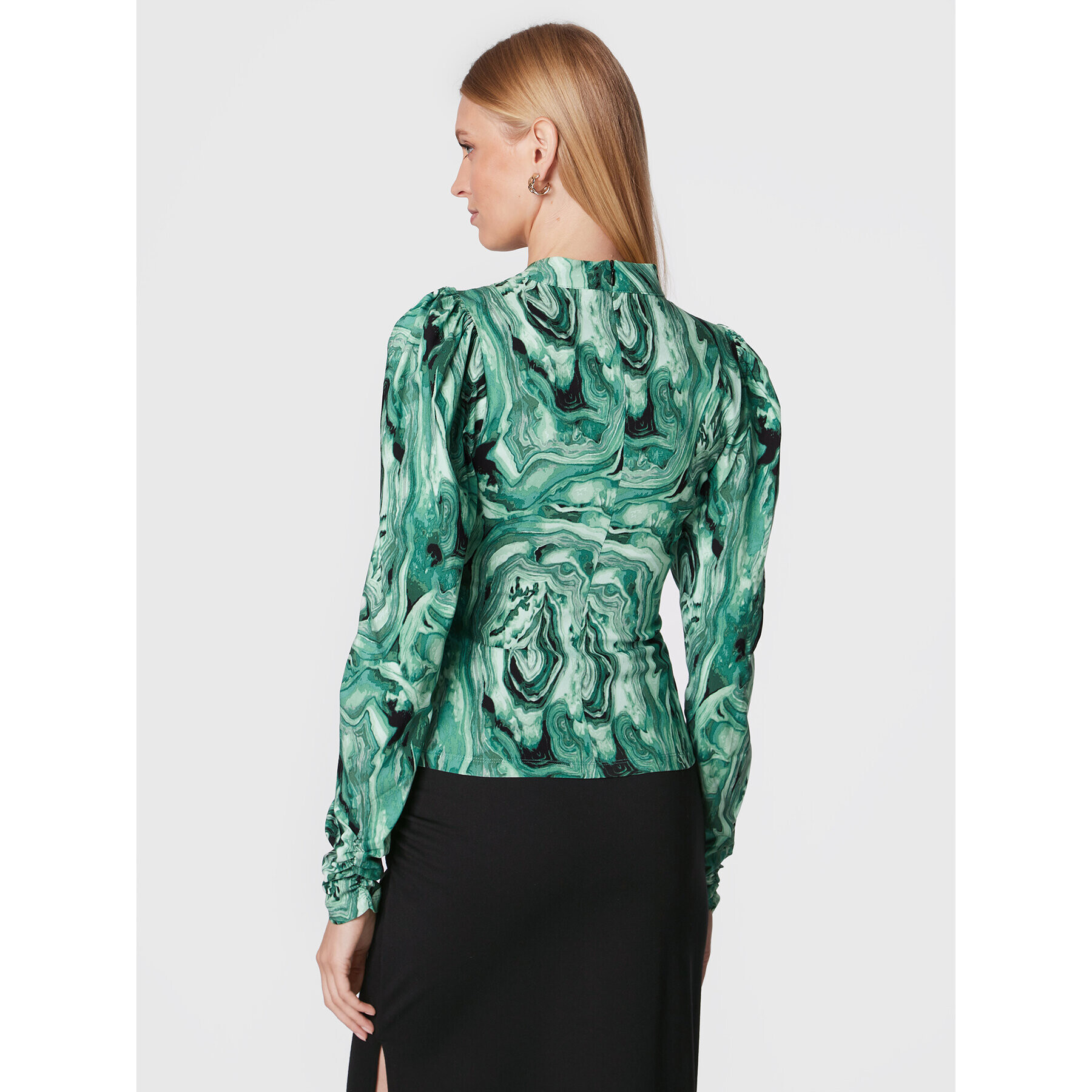 Gestuz Блуза Ravagz 10906455 Зелен Slim Fit - Pepit.bg