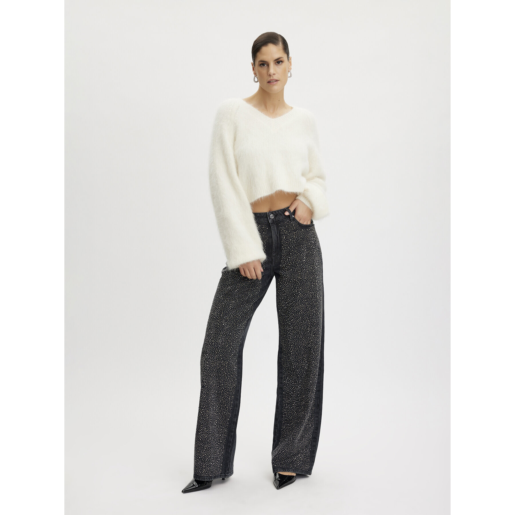 Gestuz Дънки 10908581 Сив Relaxed Fit - Pepit.bg