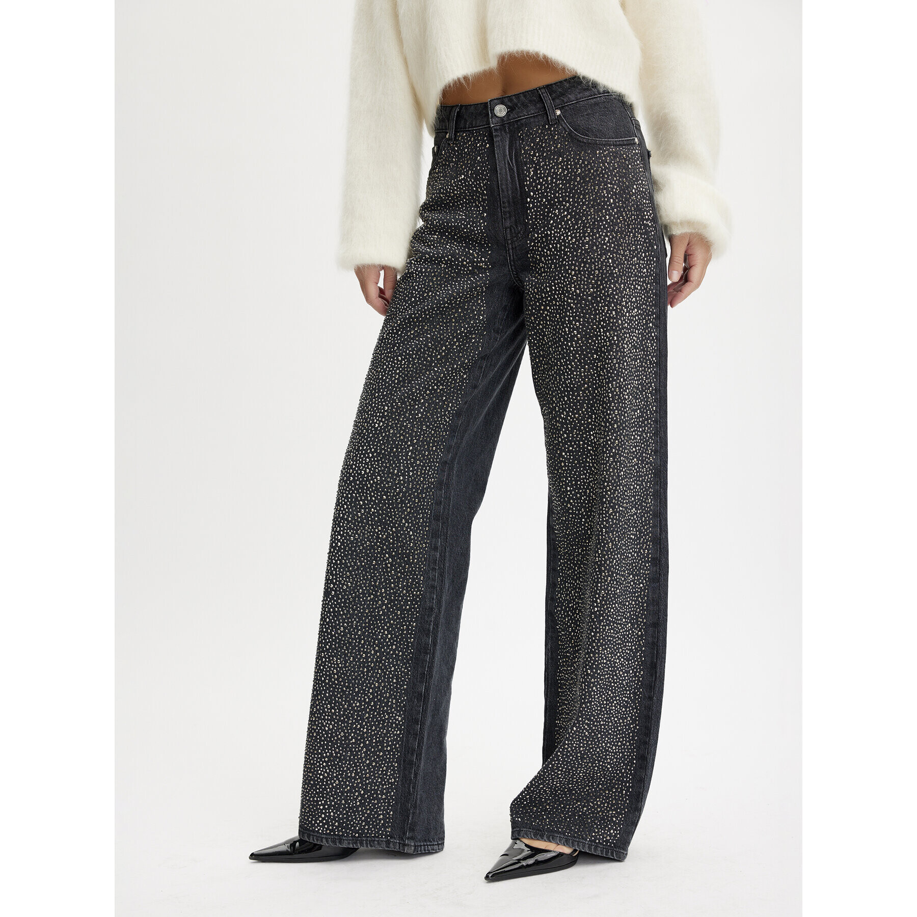 Gestuz Дънки 10908581 Сив Relaxed Fit - Pepit.bg