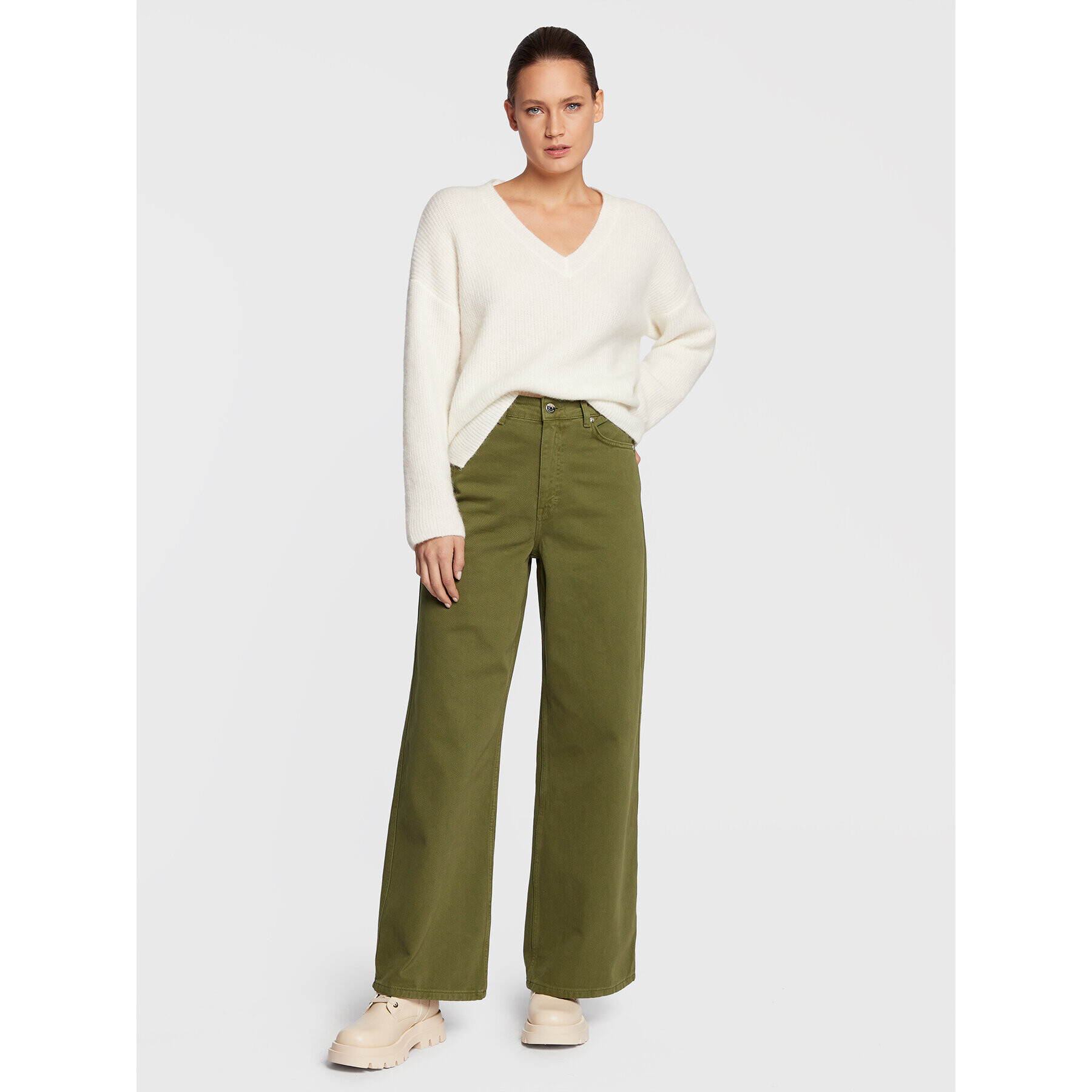 Gestuz Дънки Elma 10905770 Зелен Regular Fit - Pepit.bg