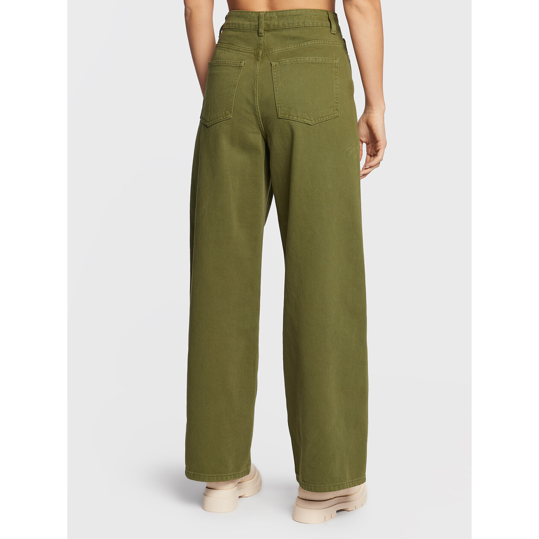 Gestuz Дънки Elma 10905770 Зелен Regular Fit - Pepit.bg