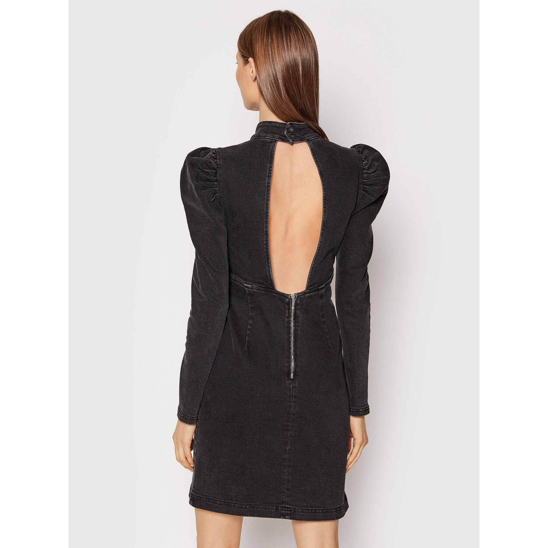 Gestuz Дънкова рокля Gretagz 10905732 Черен Slim Fit - Pepit.bg