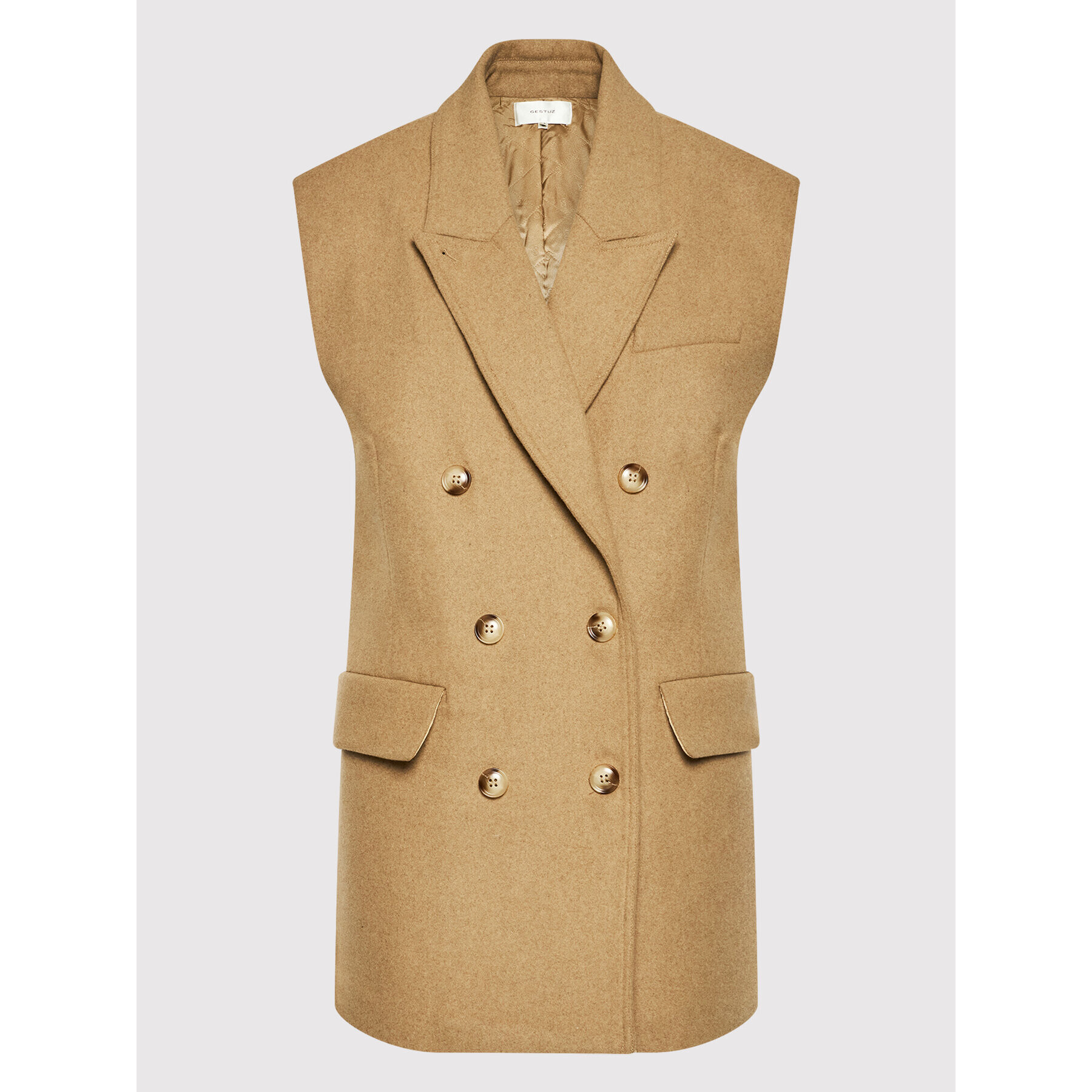 Gestuz Елек Chantalgz 10905545 Бежов Regular Fit - Pepit.bg