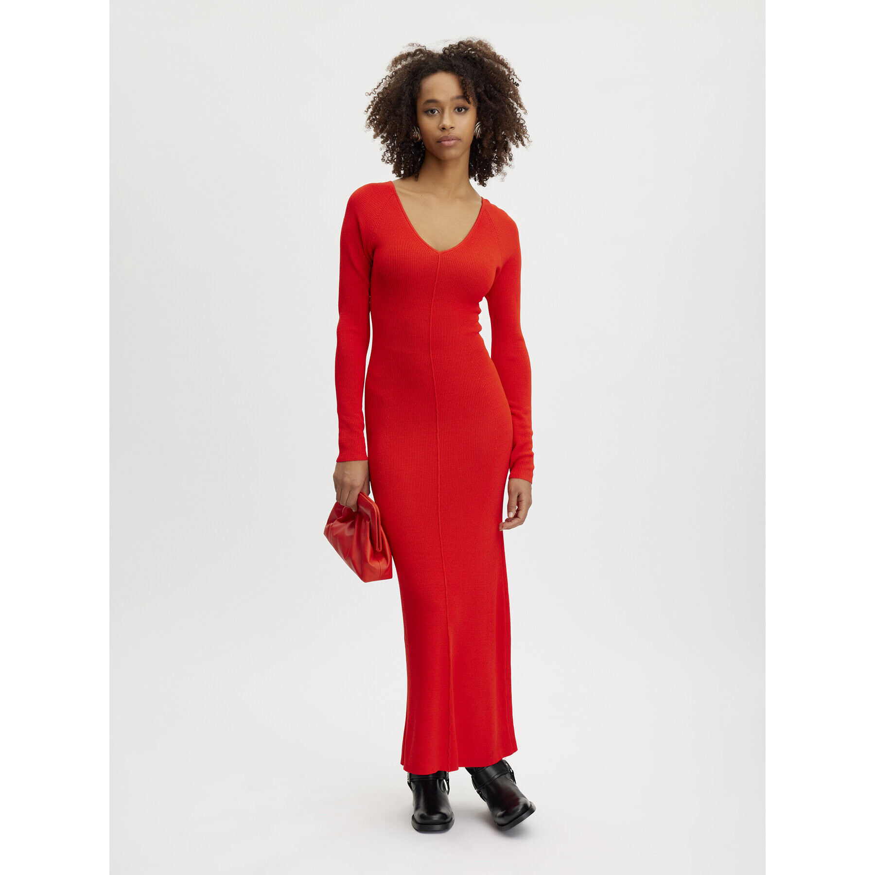 Gestuz Плетена рокля 10908347 Червен Slim Fit - Pepit.bg