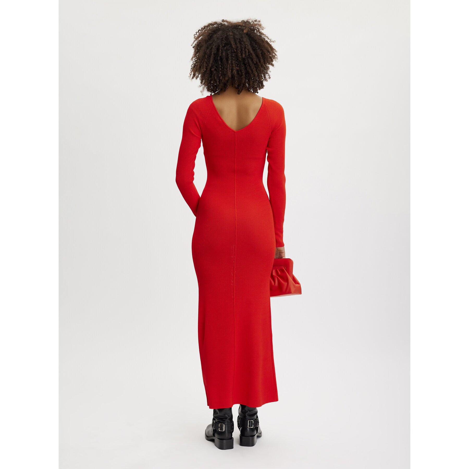 Gestuz Плетена рокля 10908347 Червен Slim Fit - Pepit.bg