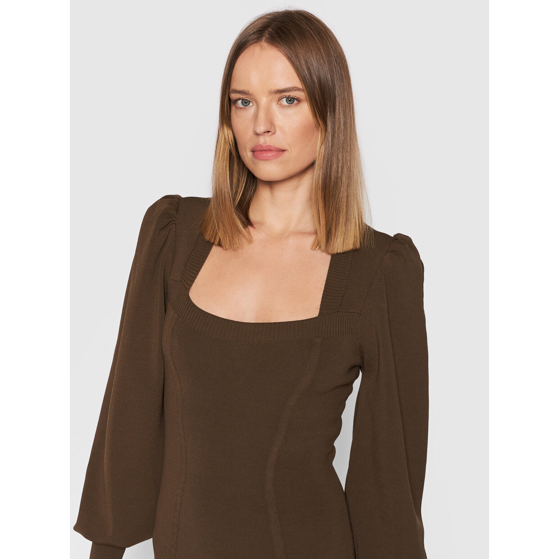 Gestuz Плетена рокля Matthea 10905576 Зелен Slim Fit - Pepit.bg
