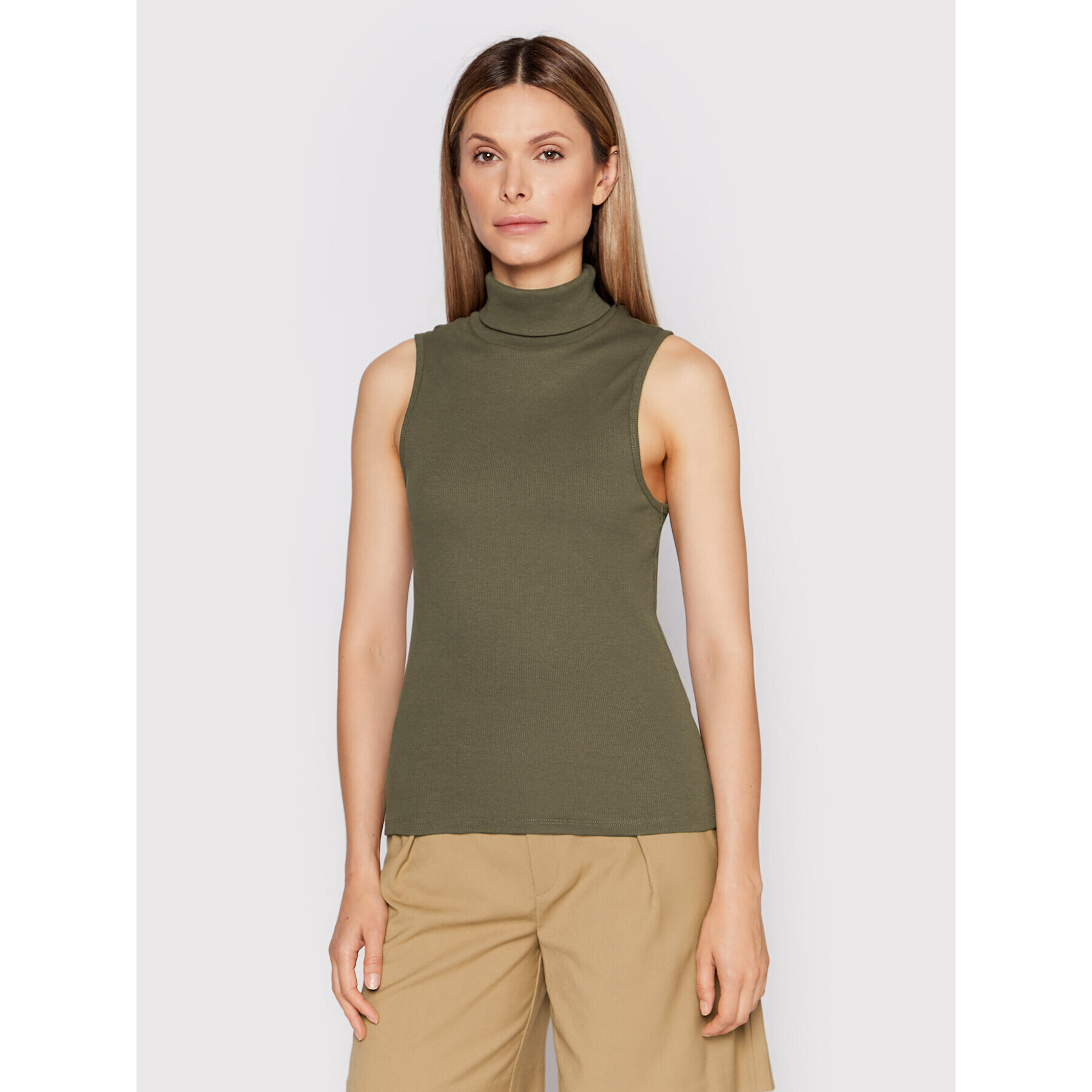 Gestuz Поло Drewgz 10905930 Зелен Slim Fit - Pepit.bg