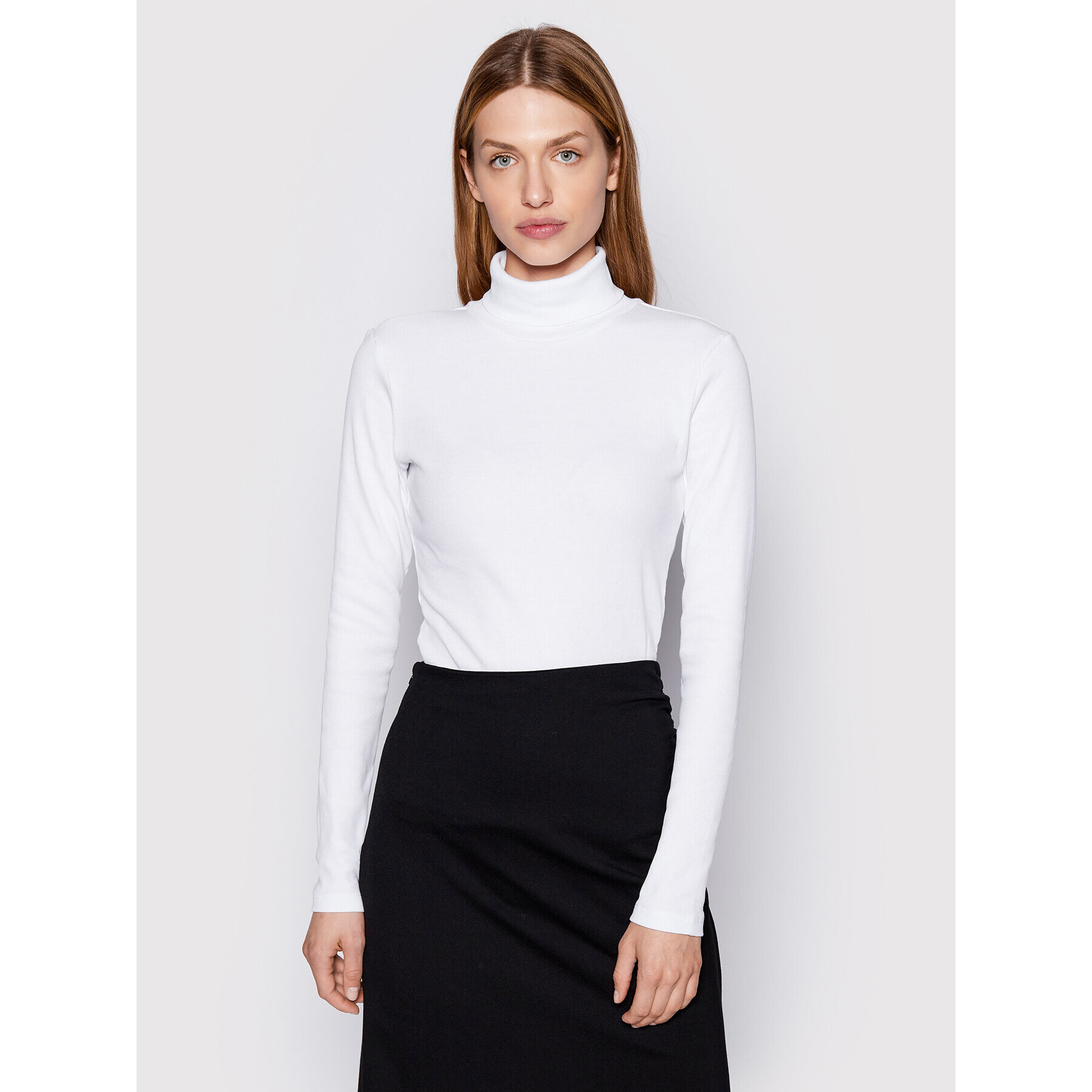 Gestuz Поло Drewgz 10906260 Бял Slim Fit - Pepit.bg