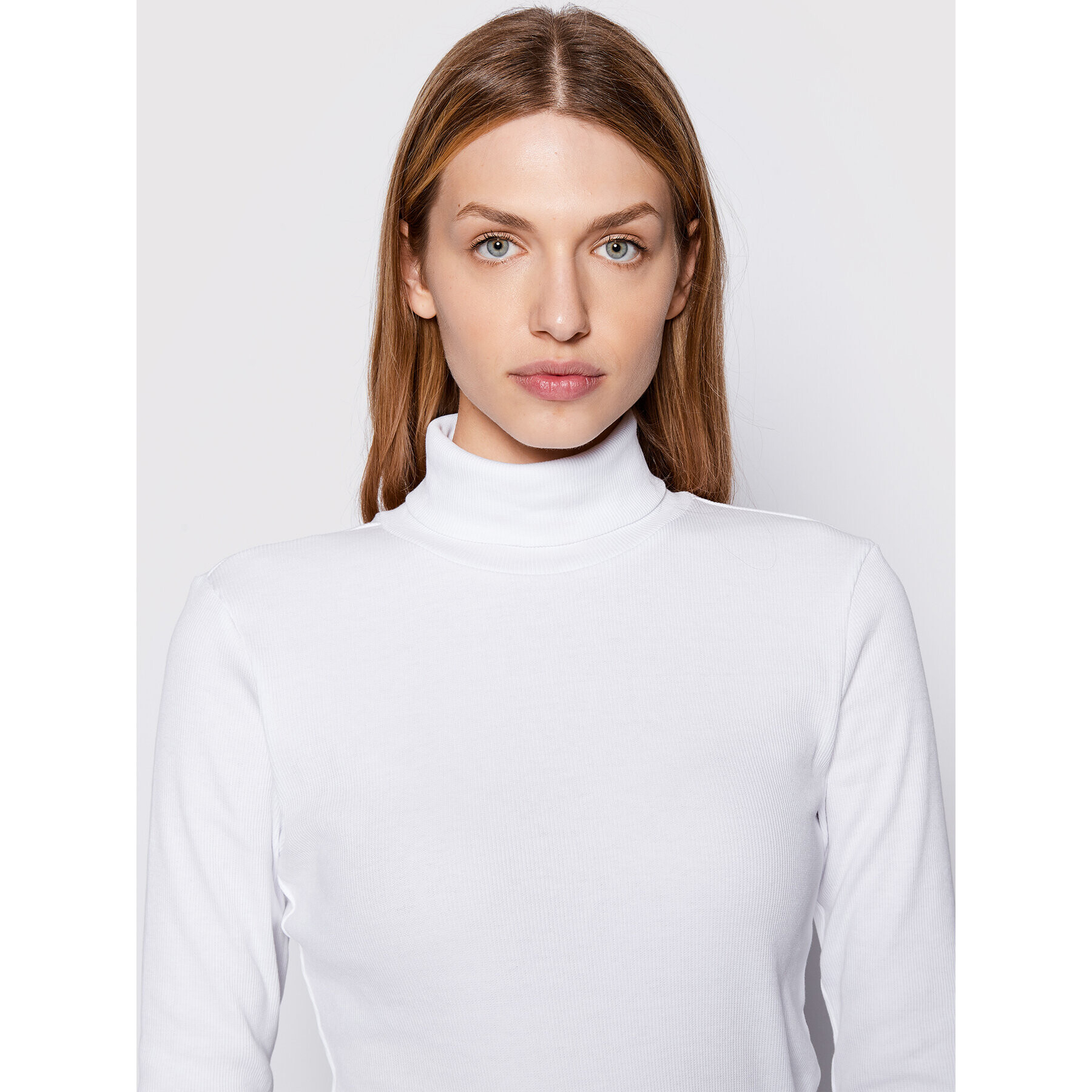 Gestuz Поло Drewgz 10906260 Бял Slim Fit - Pepit.bg