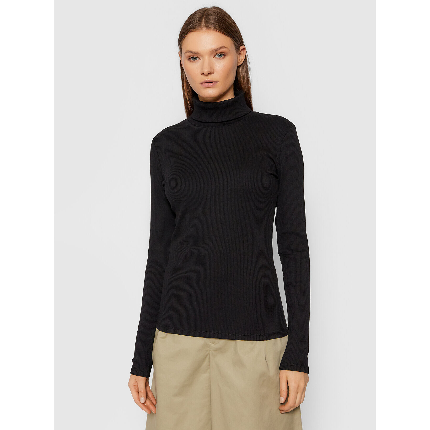Gestuz Поло Rollagz 10902546 Черен Slim Fit - Pepit.bg