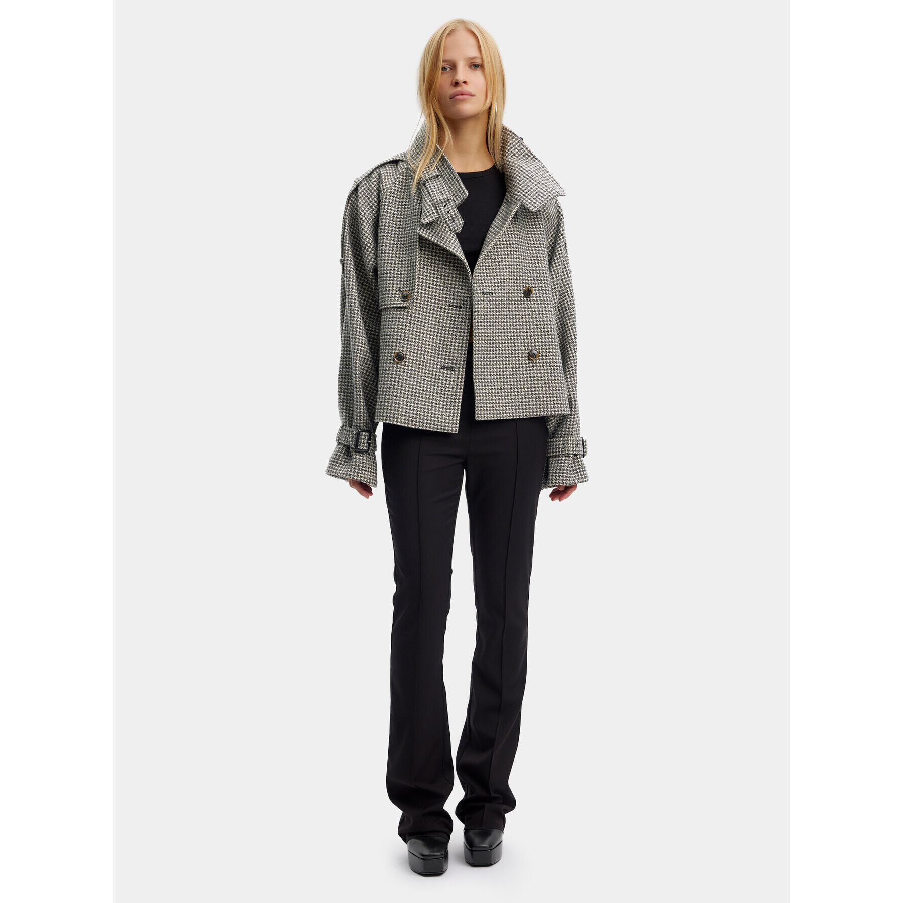 Gestuz Преходно яке 10908182 Сив Relaxed Fit - Pepit.bg