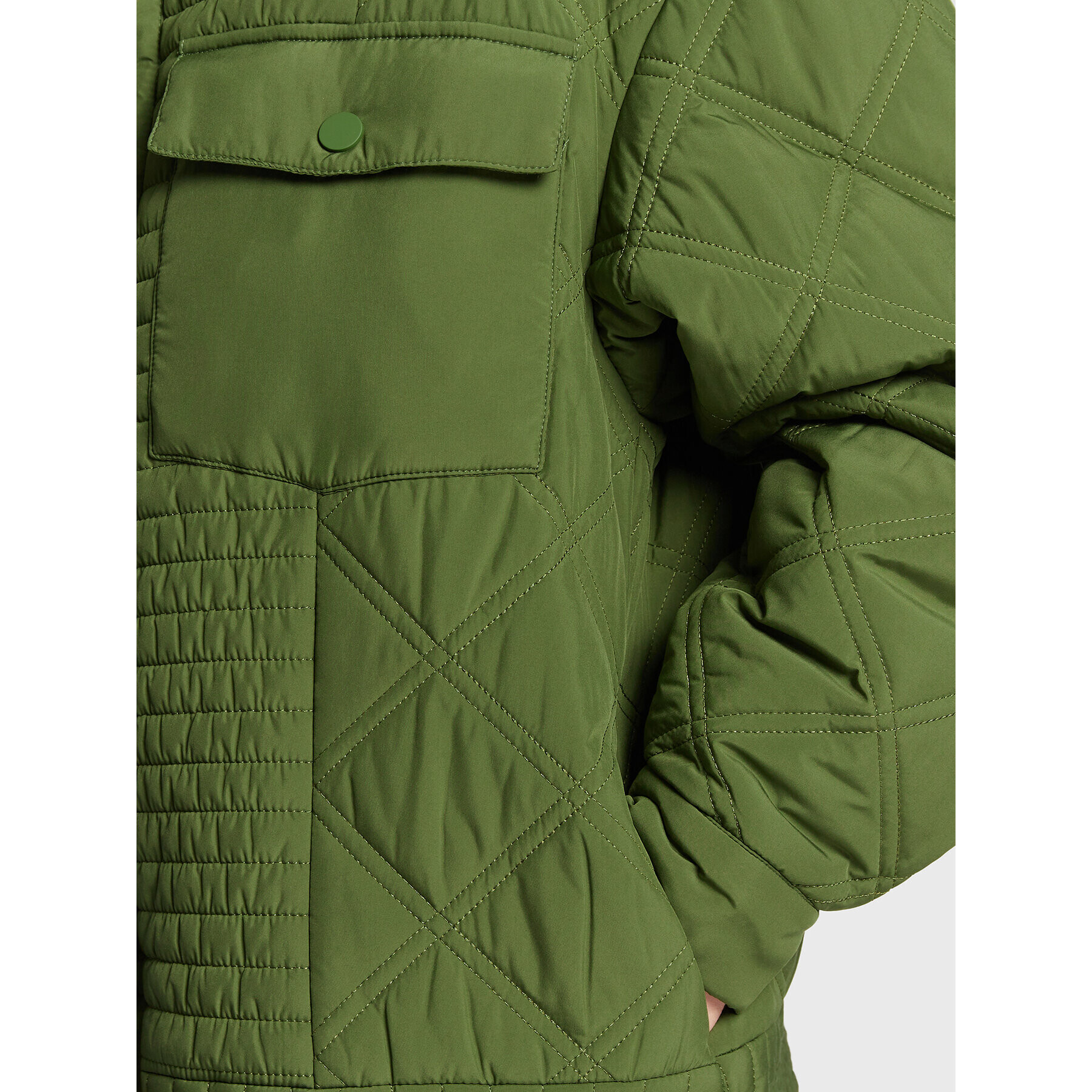 Gestuz Преходно яке Teba 10906357 Зелен Loose Fit - Pepit.bg