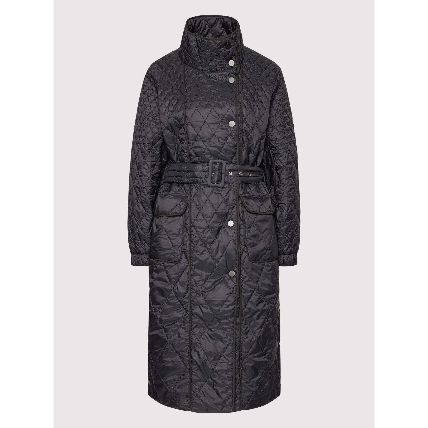 Gestuz Пухено яке Evala 10905602 Черен Loose Fit - Pepit.bg
